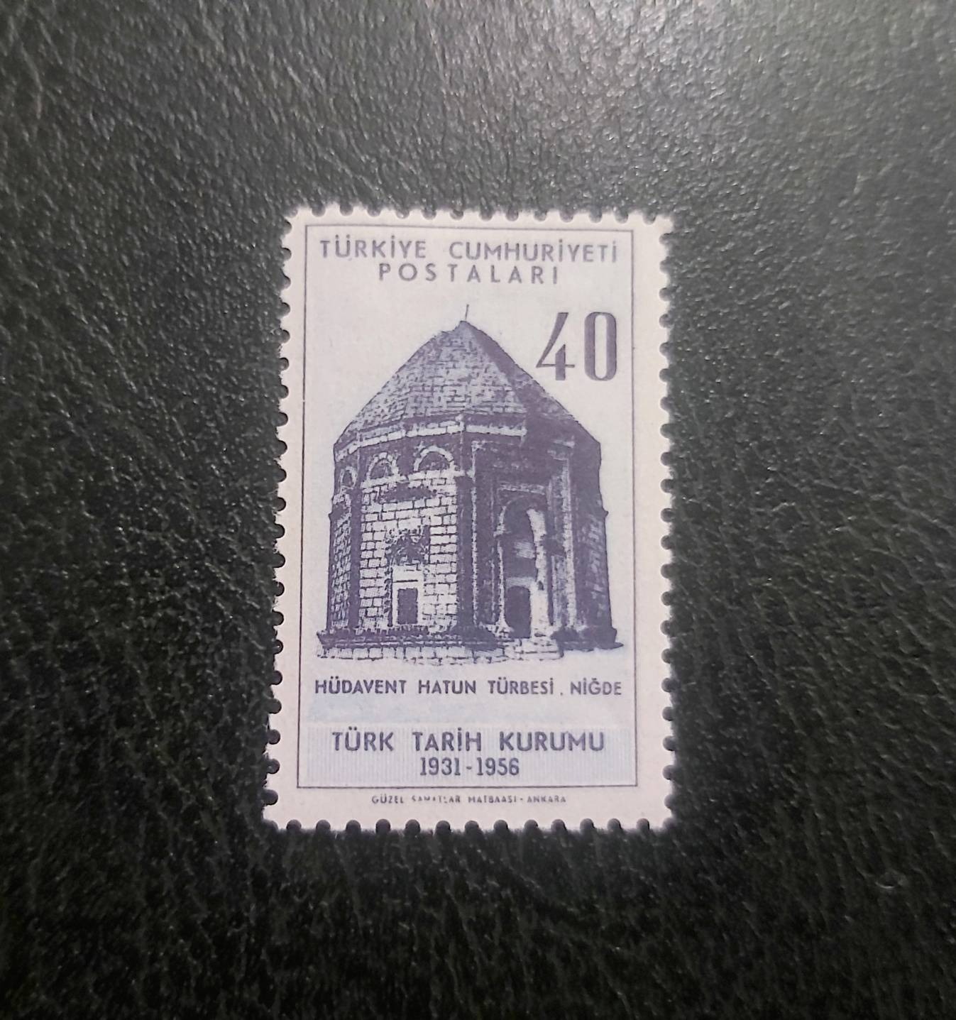 تمبر باطل نشده ترکیه سال 1956