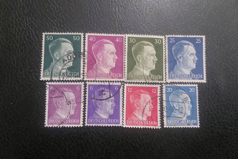 8 عدد تمبر باطله قدیم آلمان رایش هیتلر