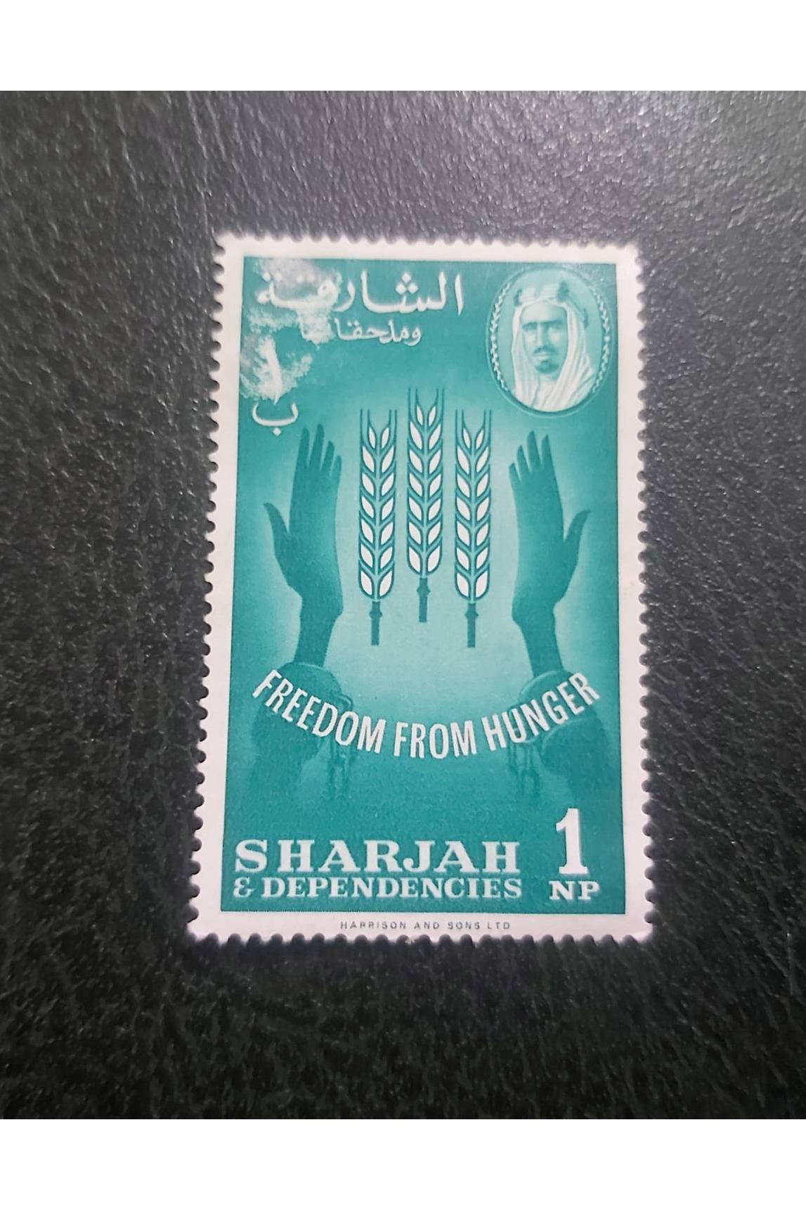 تمبر باطل نشده امارات شارجه سال 1963