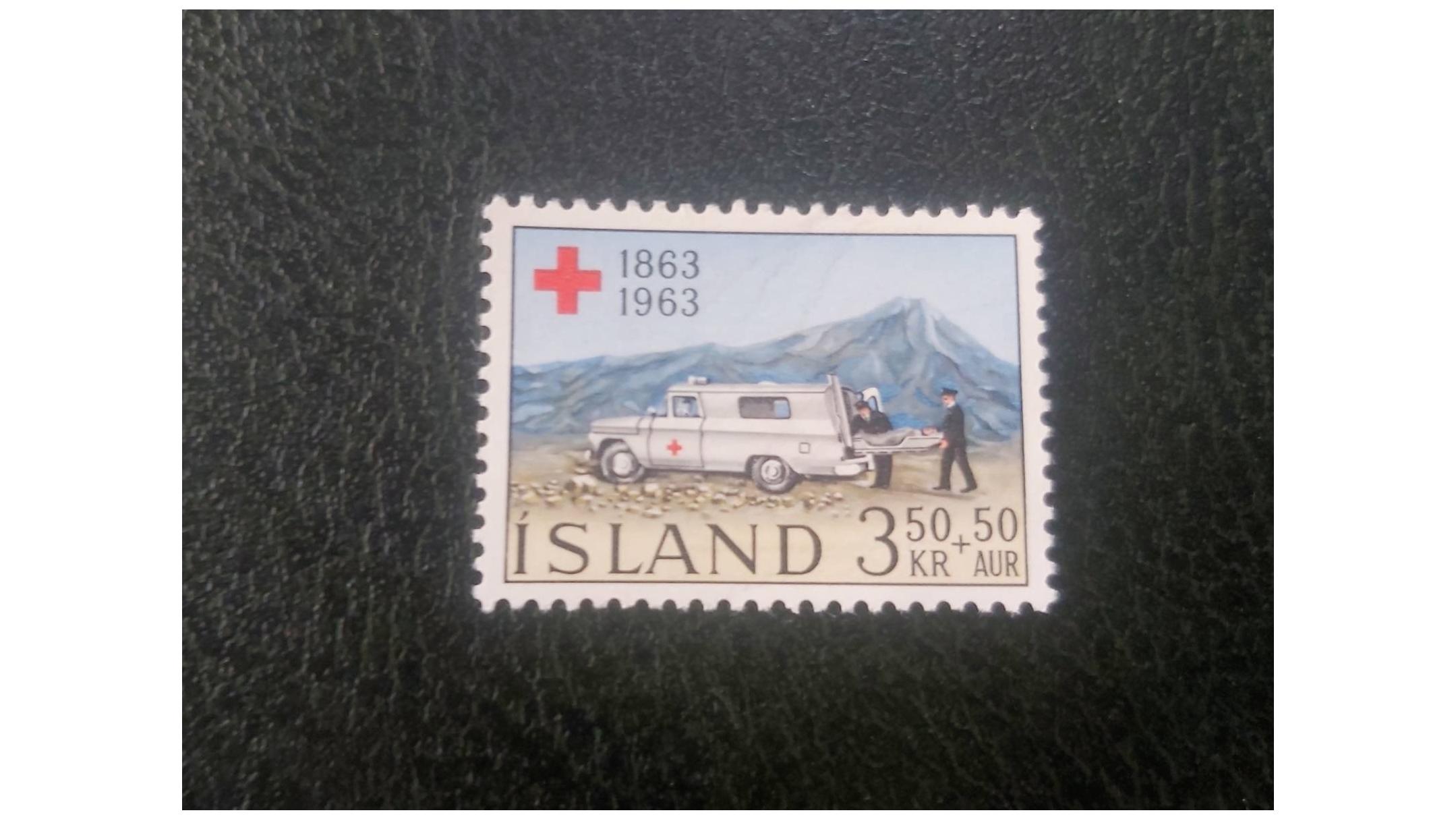 تمبر باطله ایسلند سال 1963 صلیب سرخ