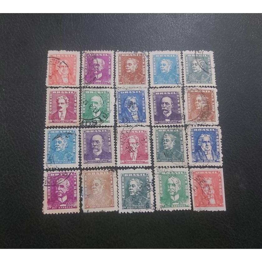 20 عدد تمبر باطله کلاسیک برزیل