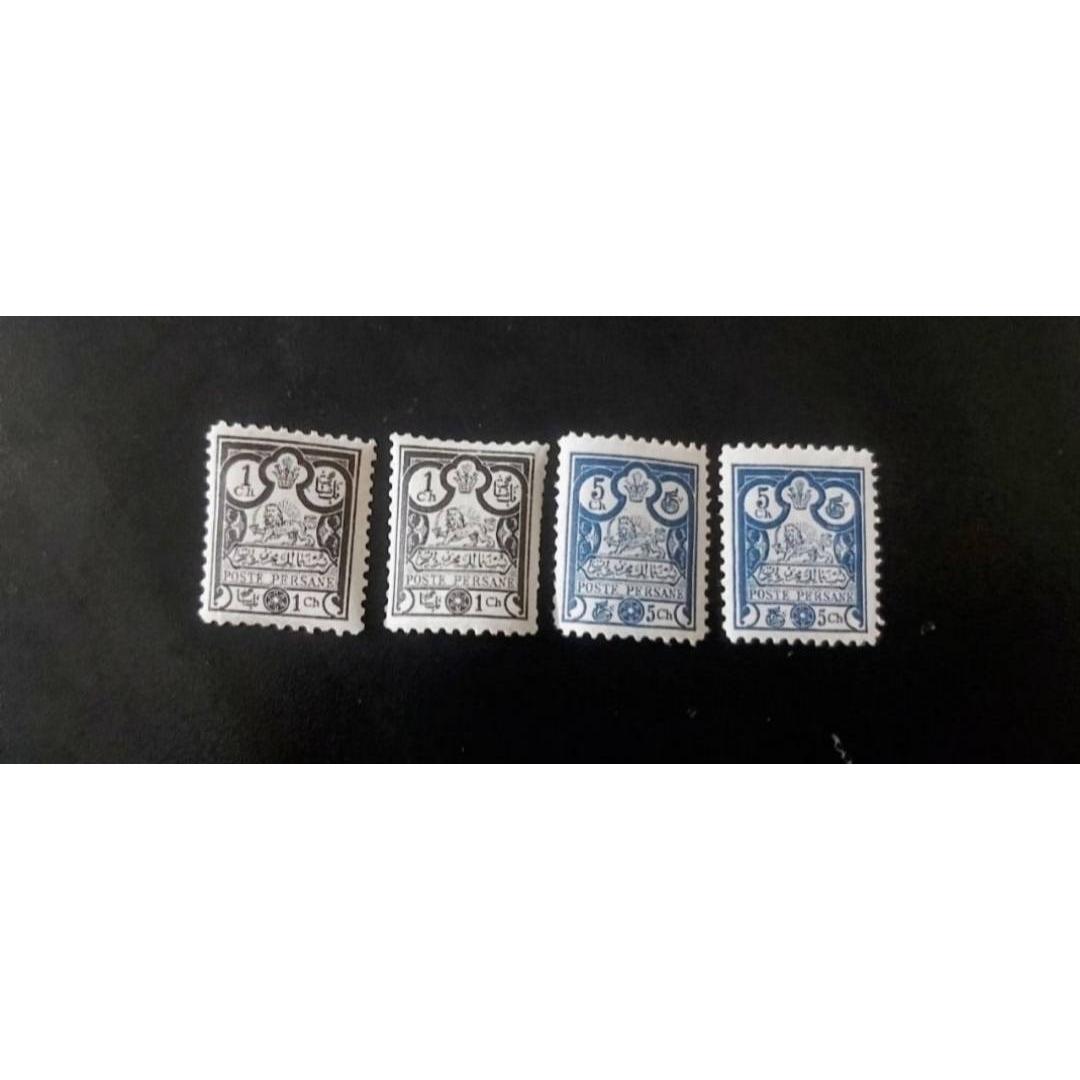 4 عدد تمبر باطل نشده ناصری کتاب150/000ت