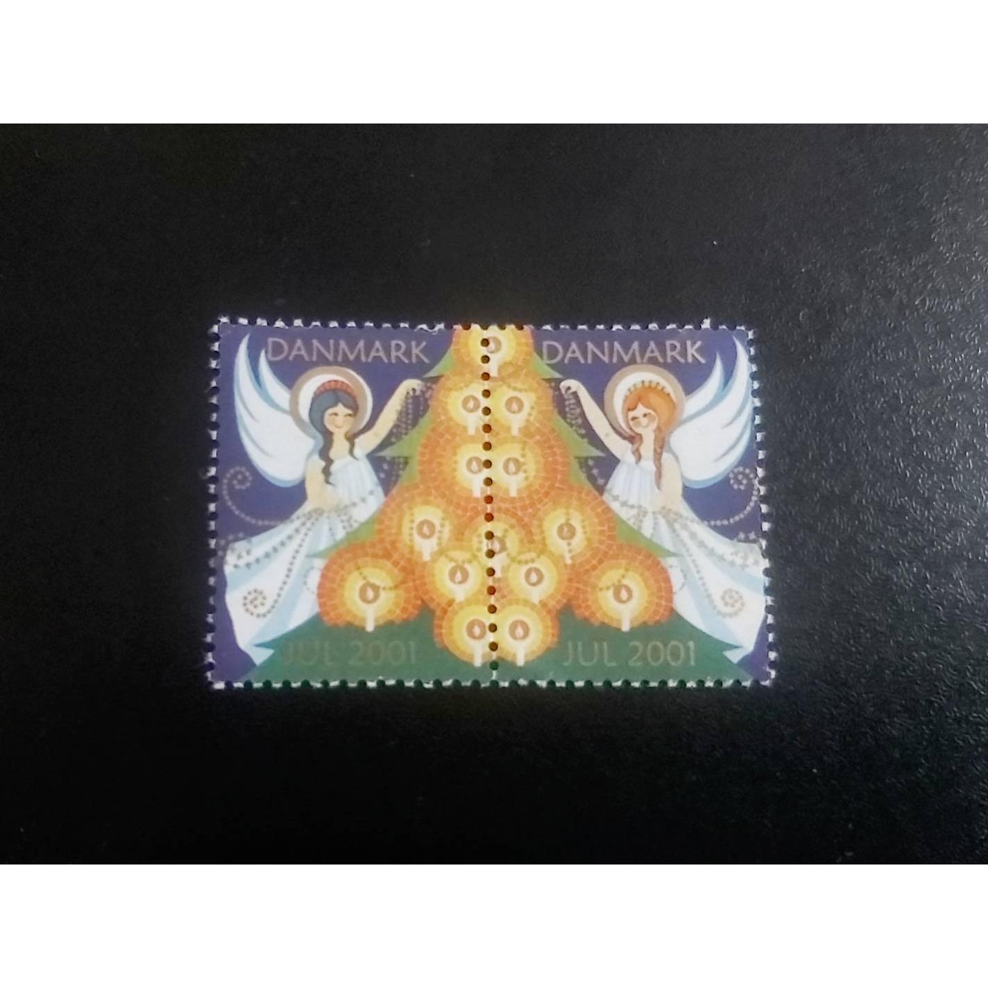 2 عدد تمبر باطل نشده بدون چسب دانمارک