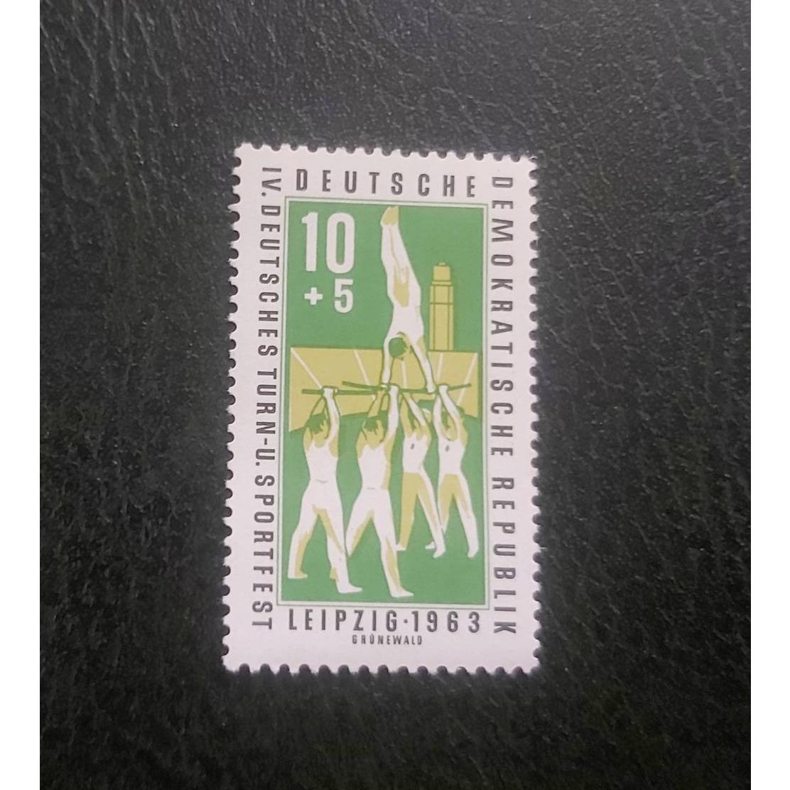 تمبر باطل نشده آلمان شرقی سال 1963 کمیاب