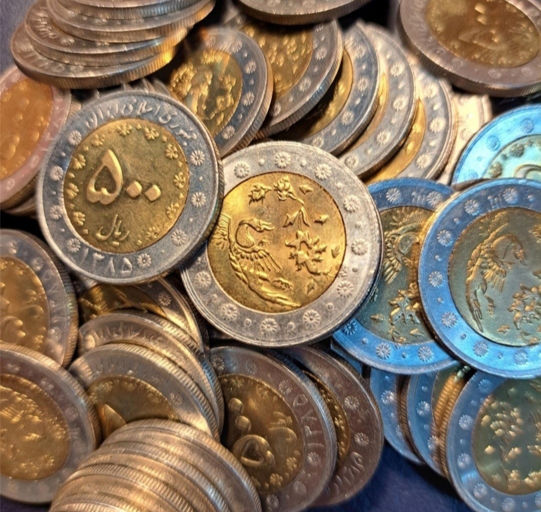 50عددسکه 500ریالی سیمرغ