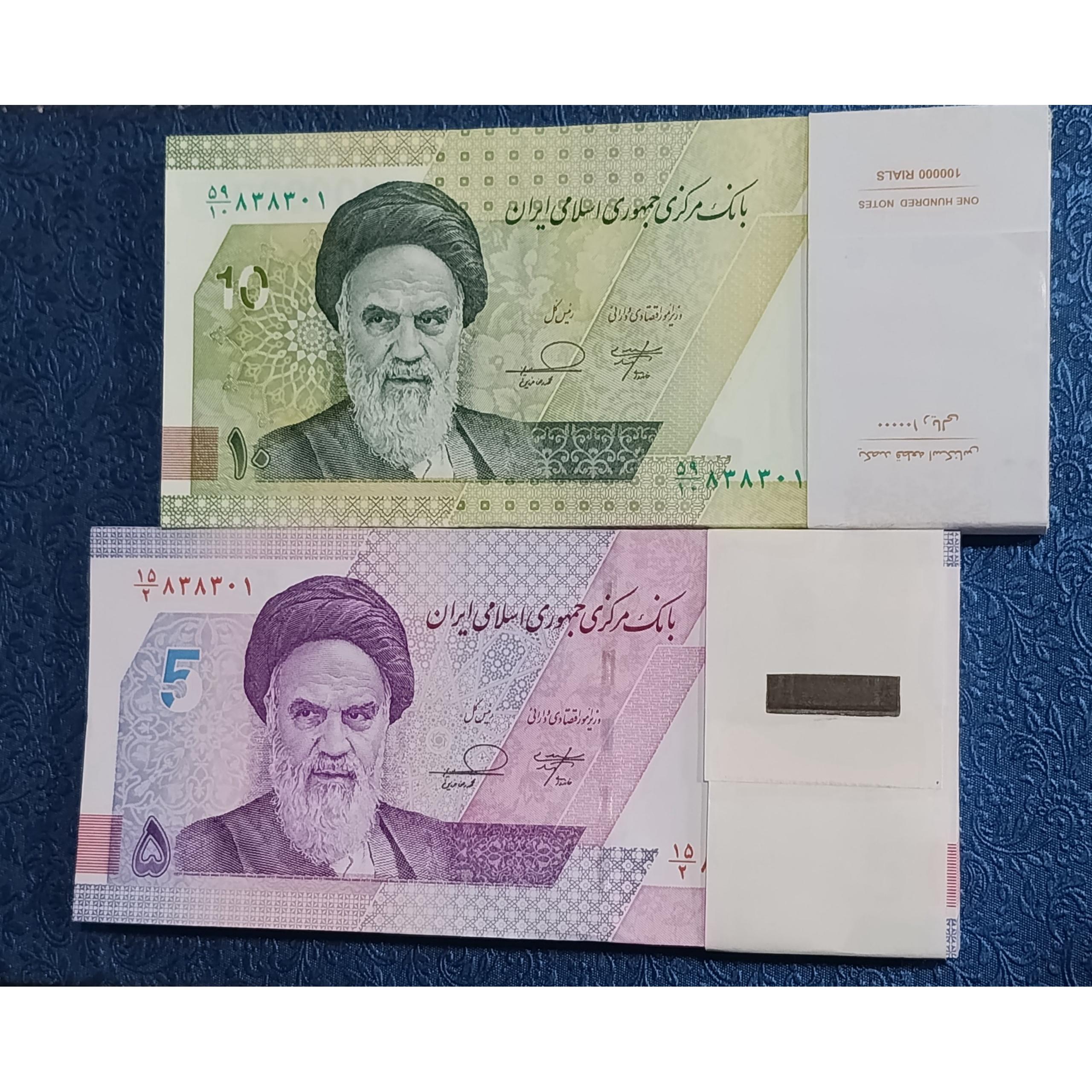 بسته اسکناس 3 قلو همسان 5 هزاری جدید و دهی