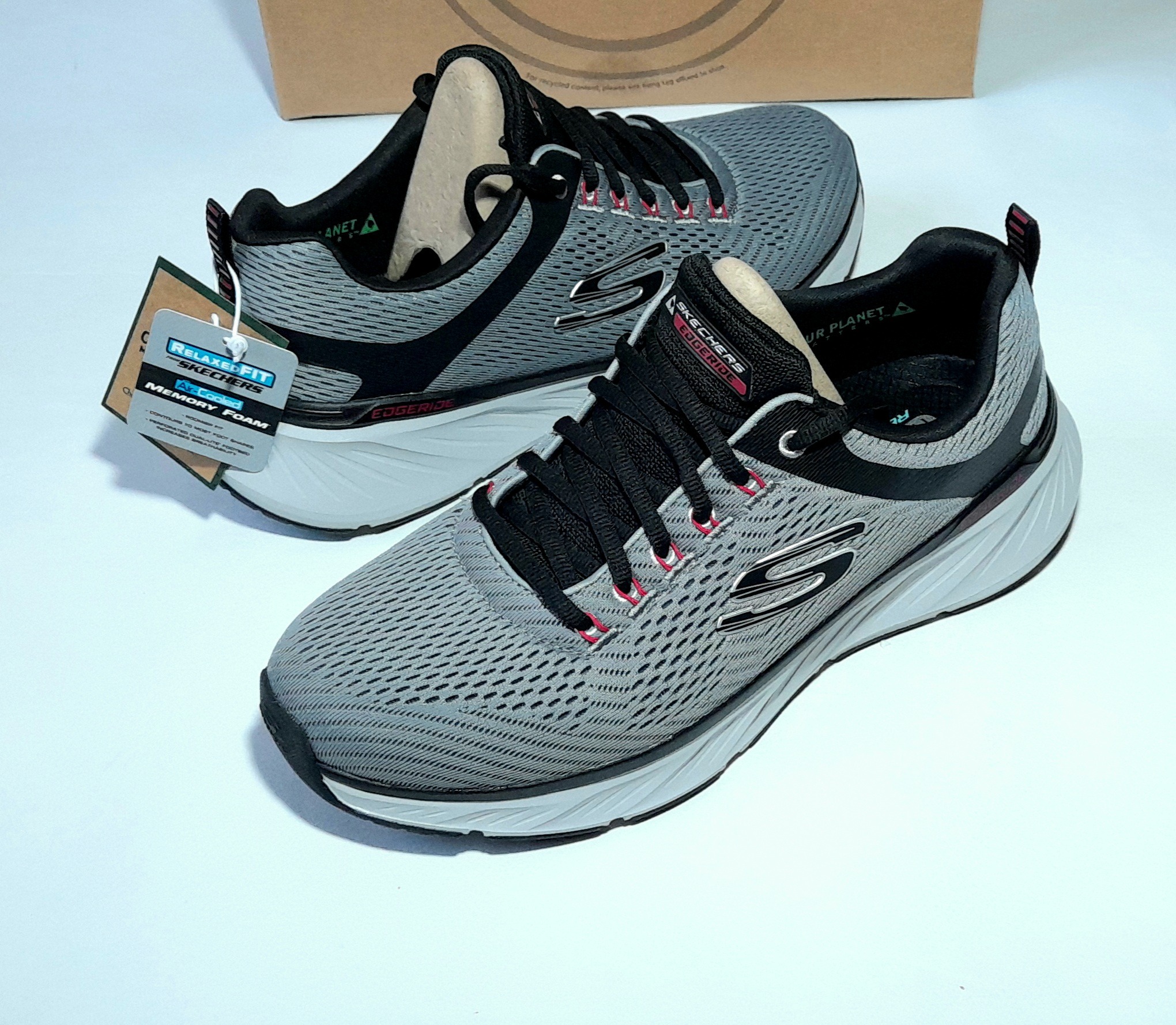 کفش اسپرت اسکچرز اورجینال Skechers EdgeRide طوسی
