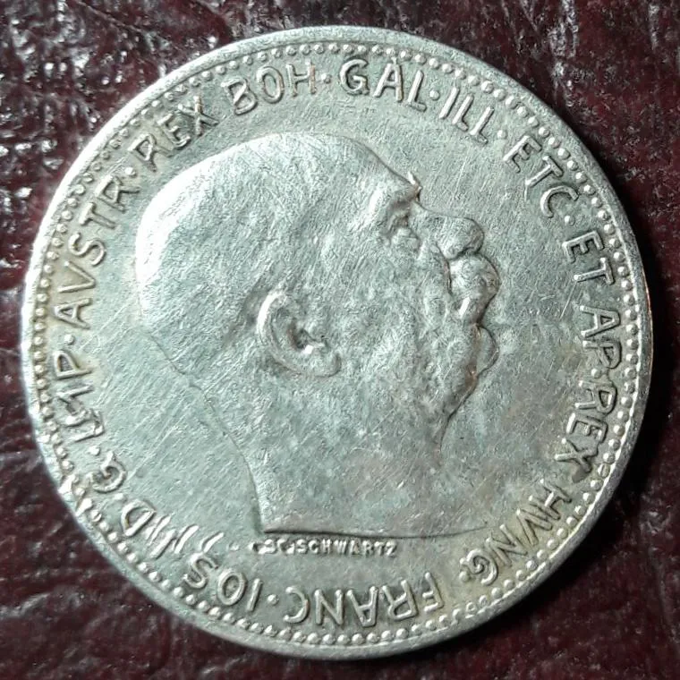 سکه نقره یک کرون اتریش، کمیاب، (1915 میلادی)