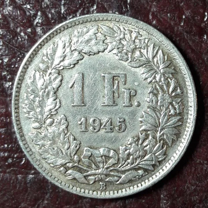 سکه  نقره یک فرانک سوئیس (1945)