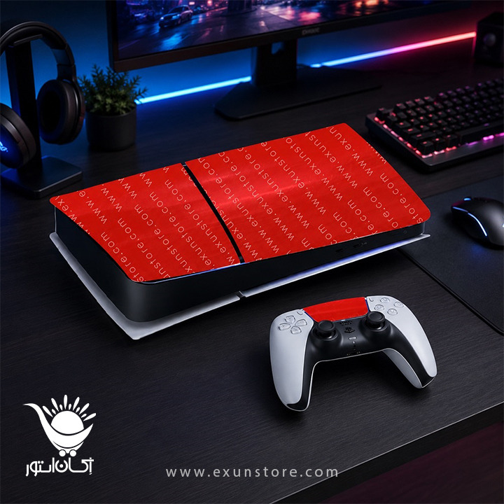 برچسب کنسول بازی پلی استیشن 5 اسلیم Red