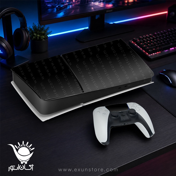 برچسب کنسول بازی پلی استیشن 5 اسلیم Matte black