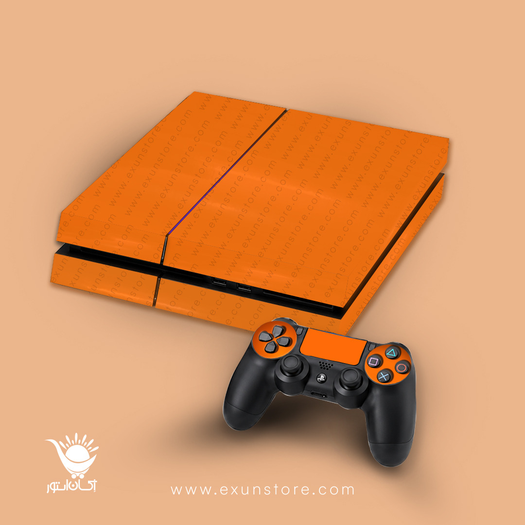 برچسب کنسول بازی پلی استیشن 4 FAT مدل Orange