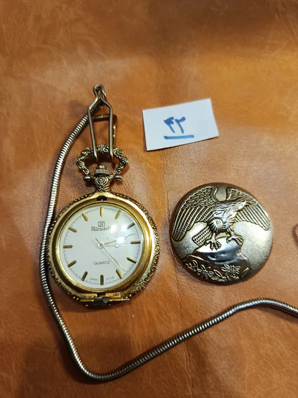 ساعت جیبی قدیمی Ricardo توضیحات کد 42