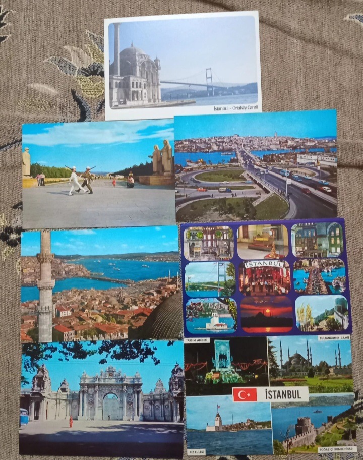 کارت پستال قدیمی ترکیه 7 عدد باهم