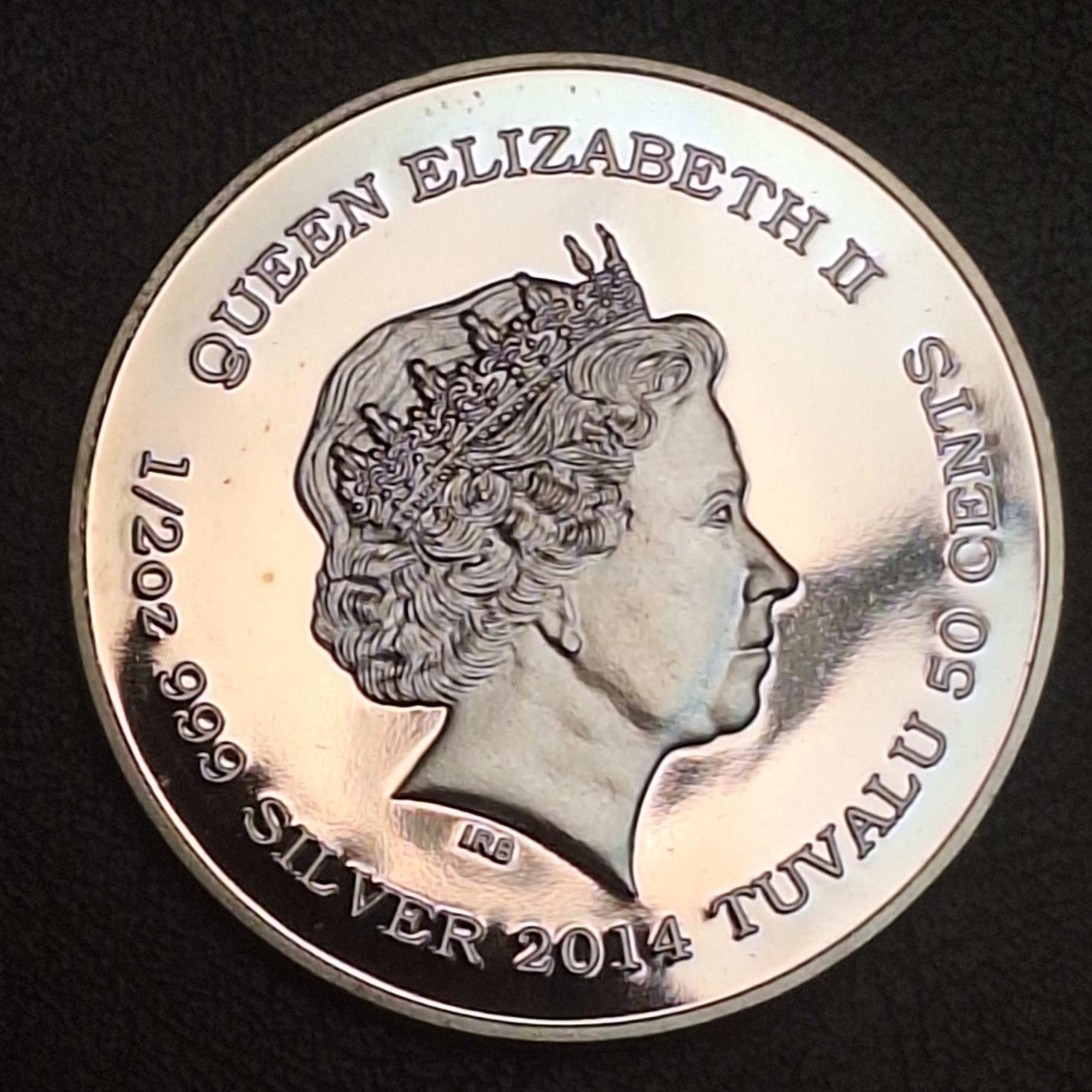 سکه یادبوی تووالو ملکه - فروشگاه آنتیک کده