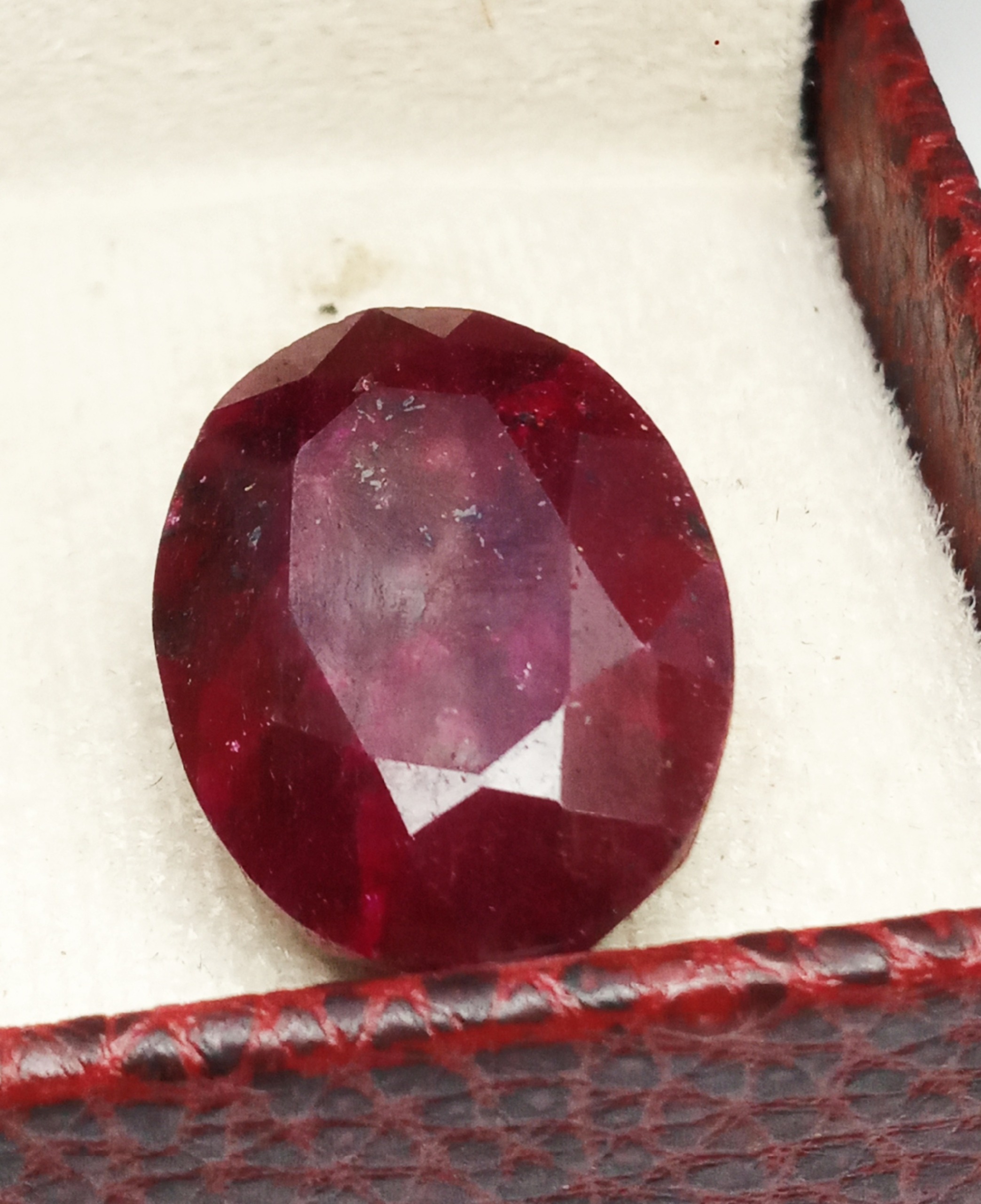 نگین یاقوت برمه دون اناری