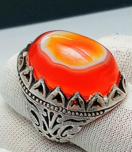 انگشتر نقره باباقوری پرتقالی