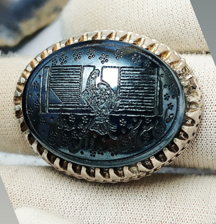 انگشتر حدید با تصویر مولا