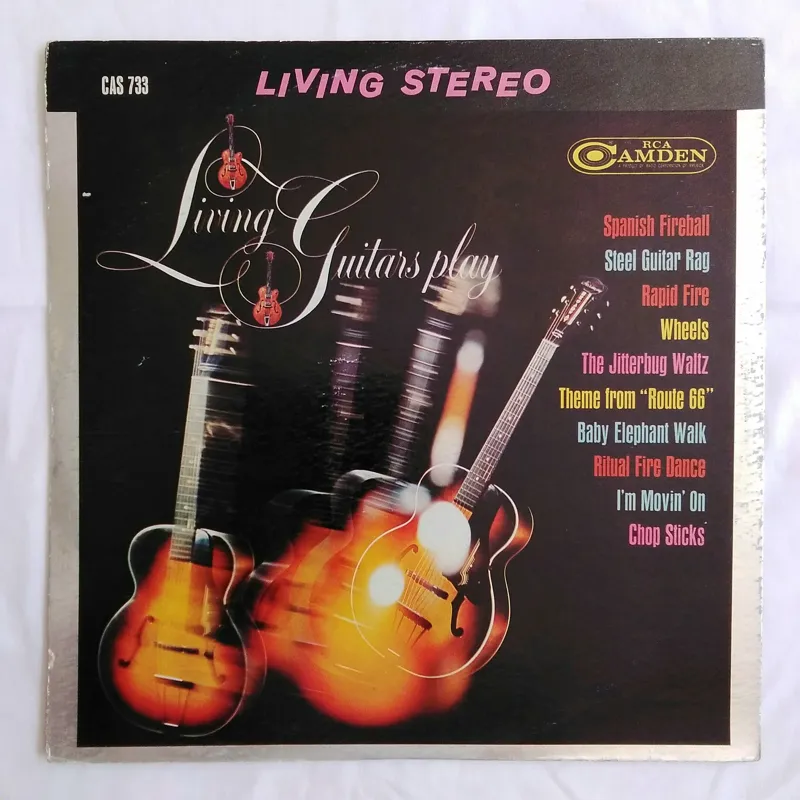 صفحه گرام 33 دور 1963 LIVING GUITAR PLAY