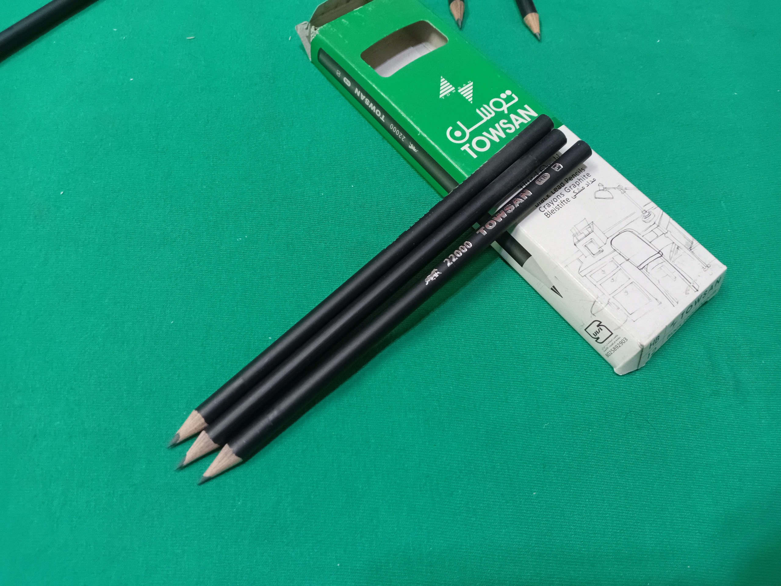 پک سه عدد مداد مشکی با کیفیت توسن