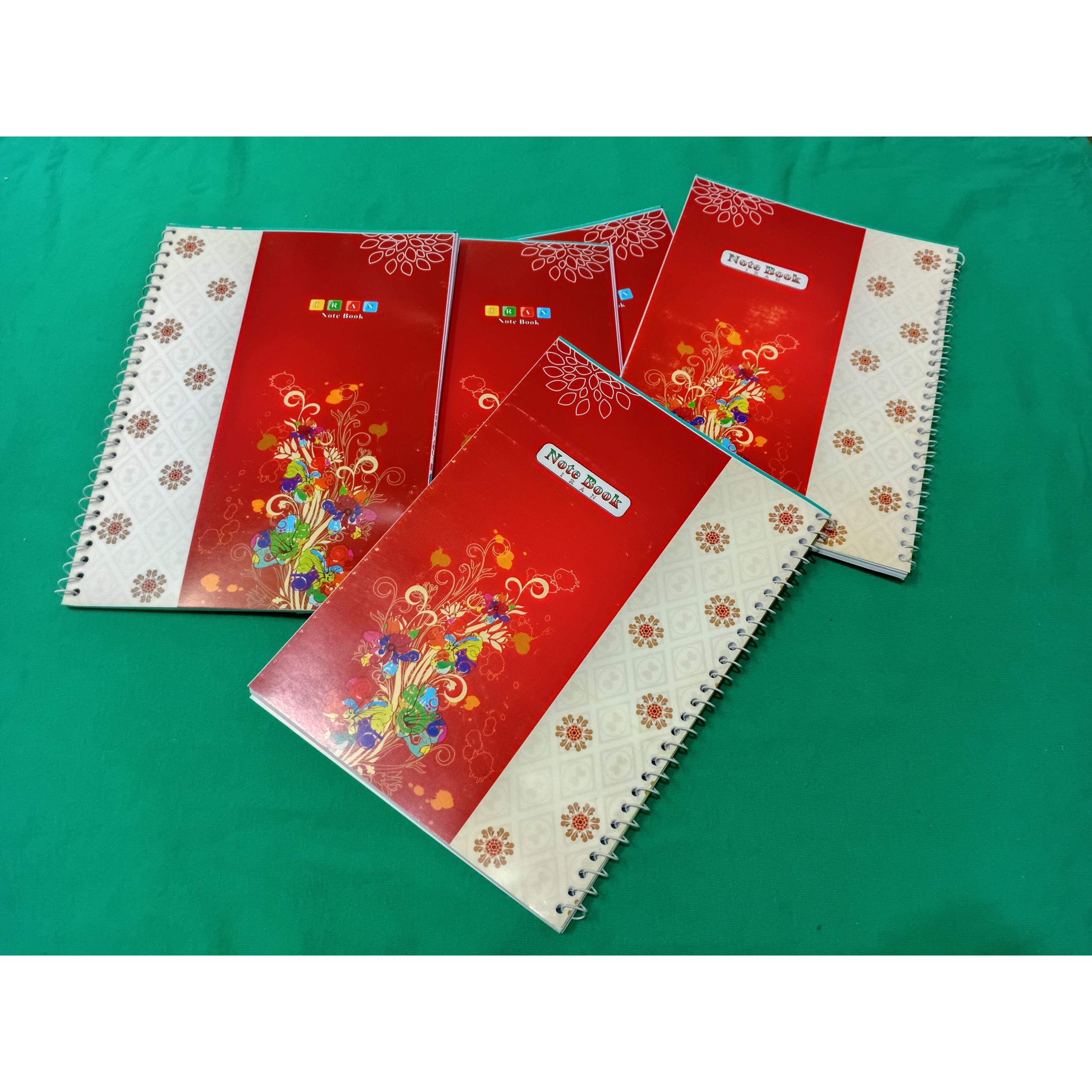 دفتر انگلیسی قدیمی کمیاب سیم پیچ فنری