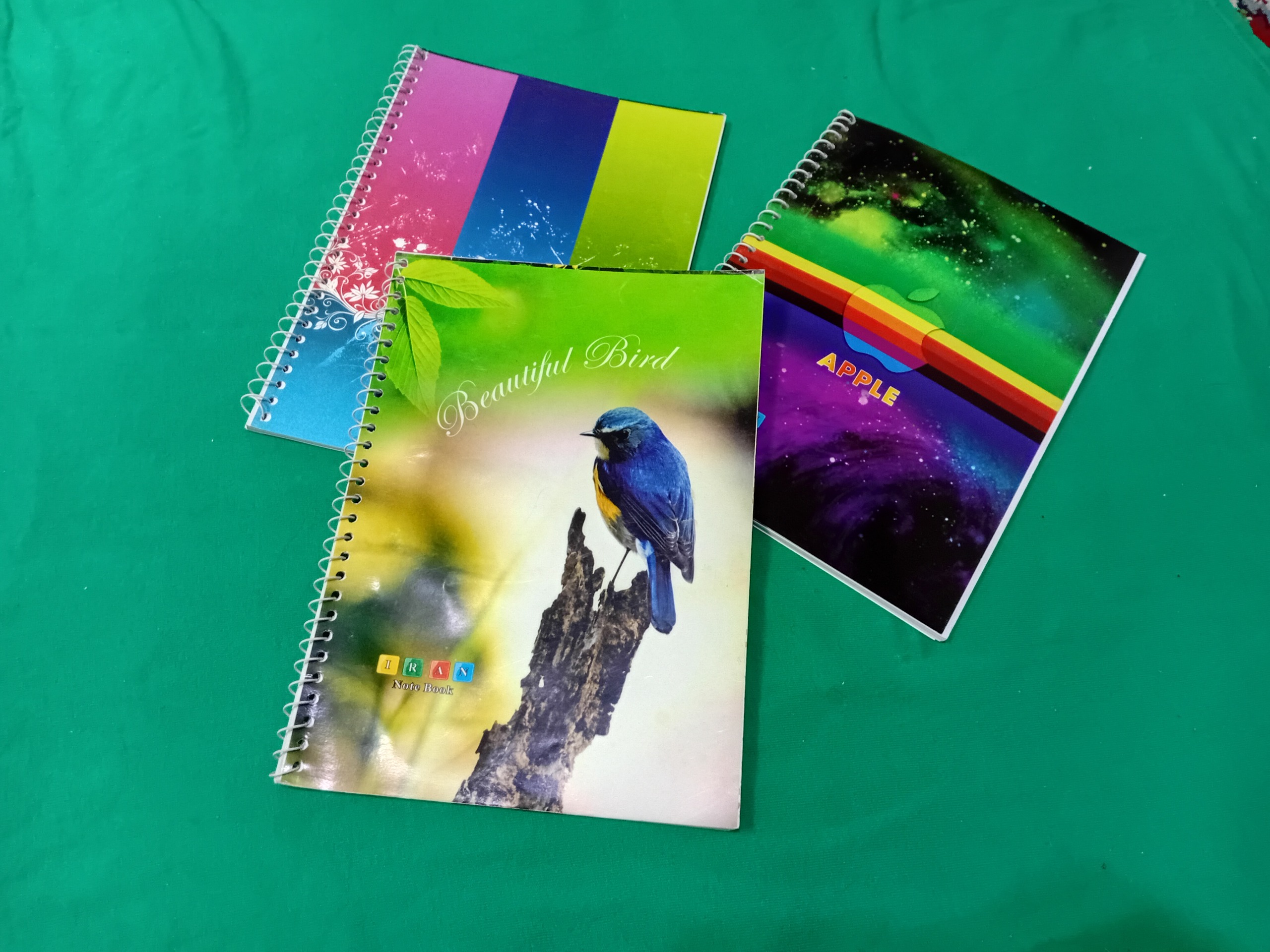 سه عدد دفتر طرح دار زیبا کلکسیونی قدیمی