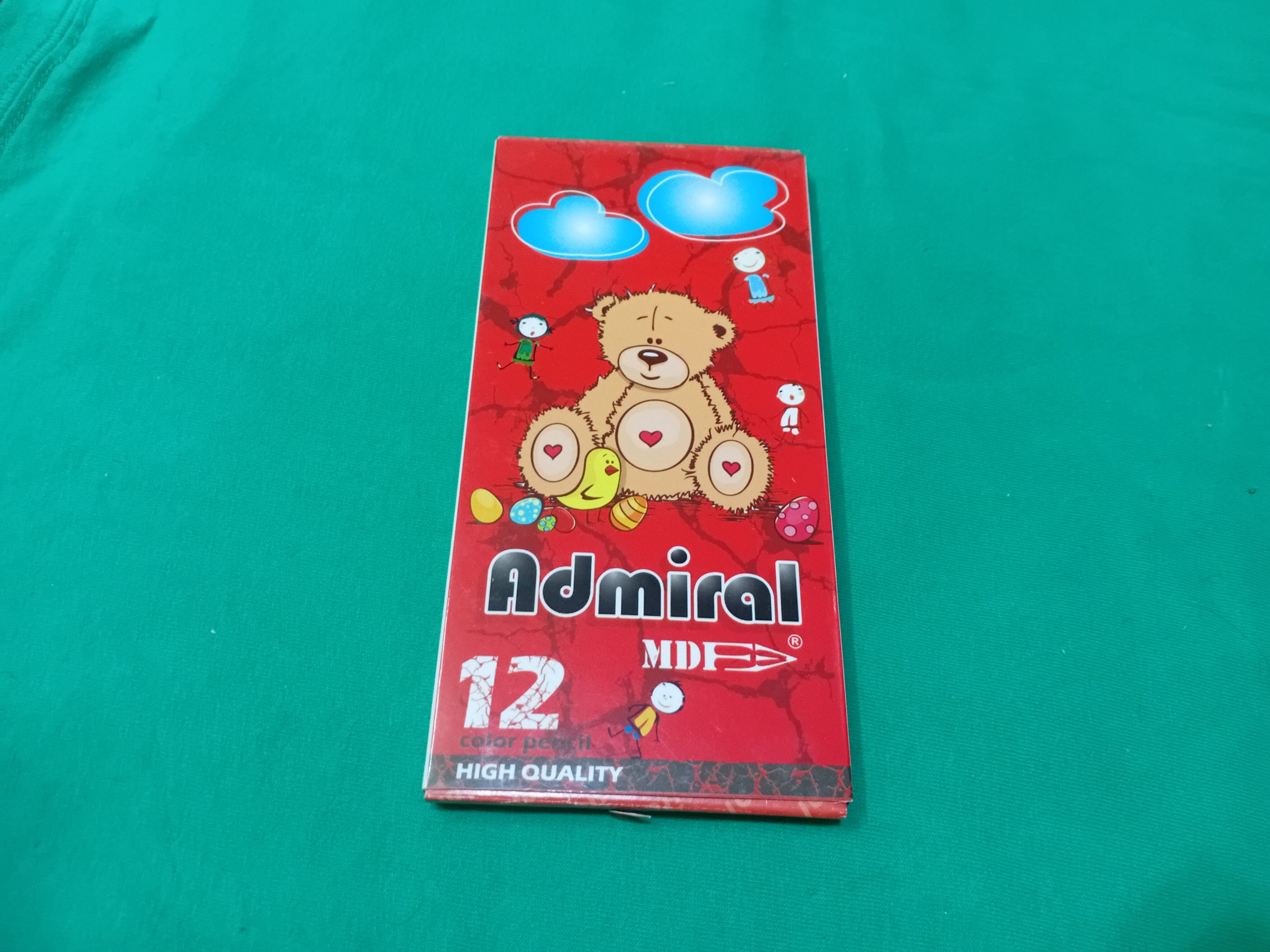 مداد رنگی 12 رنگ جعبه مقوایی  زیبا مداد با کیفیت