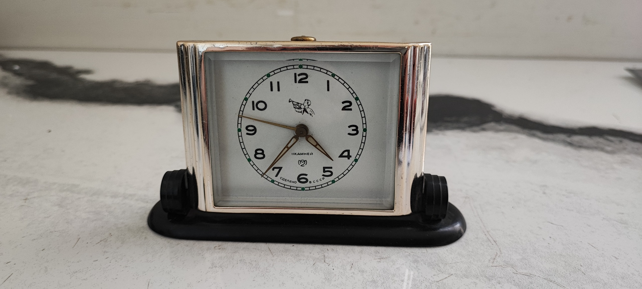 ساعت رومیزی فلزی آنتیک روسی