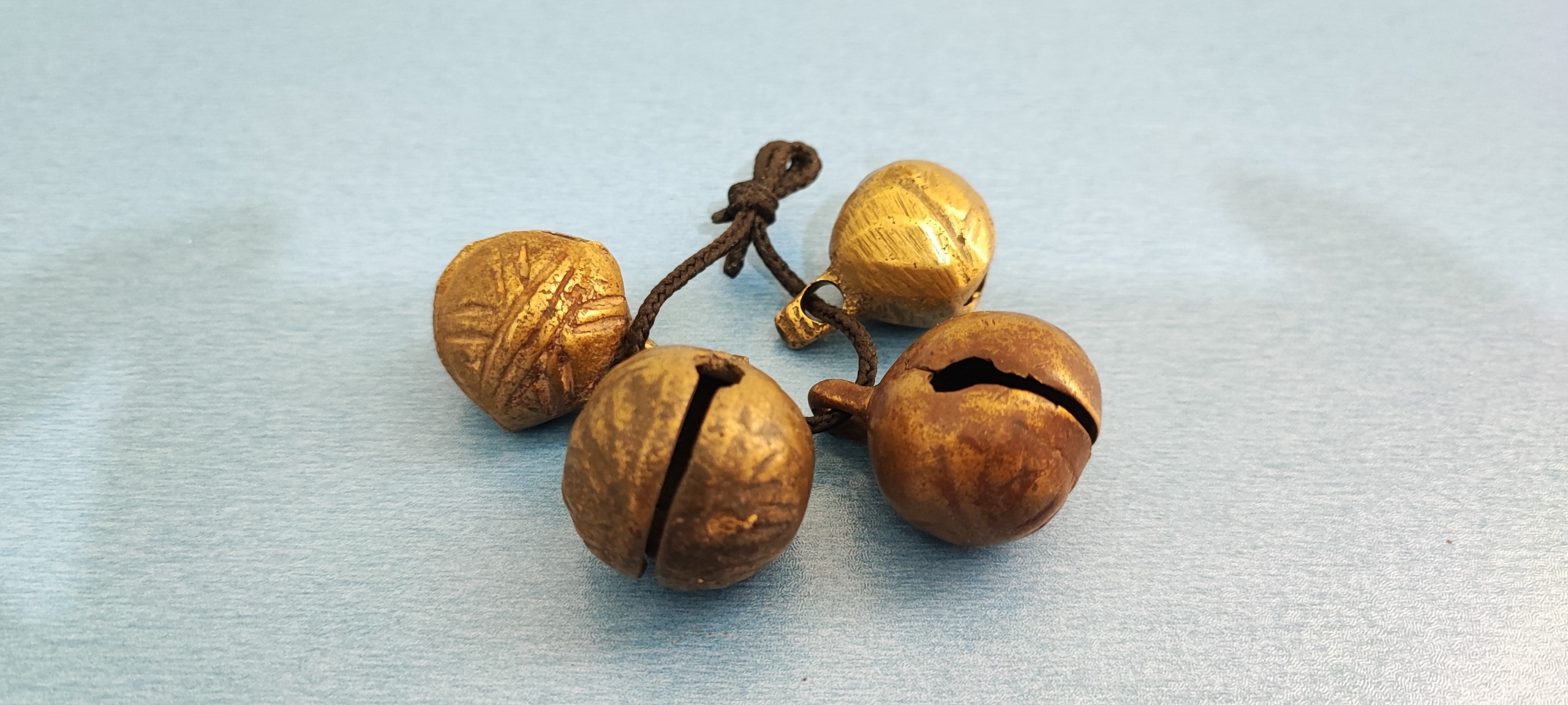 4 عدد قورچه برنجی قدیمی و دستساز