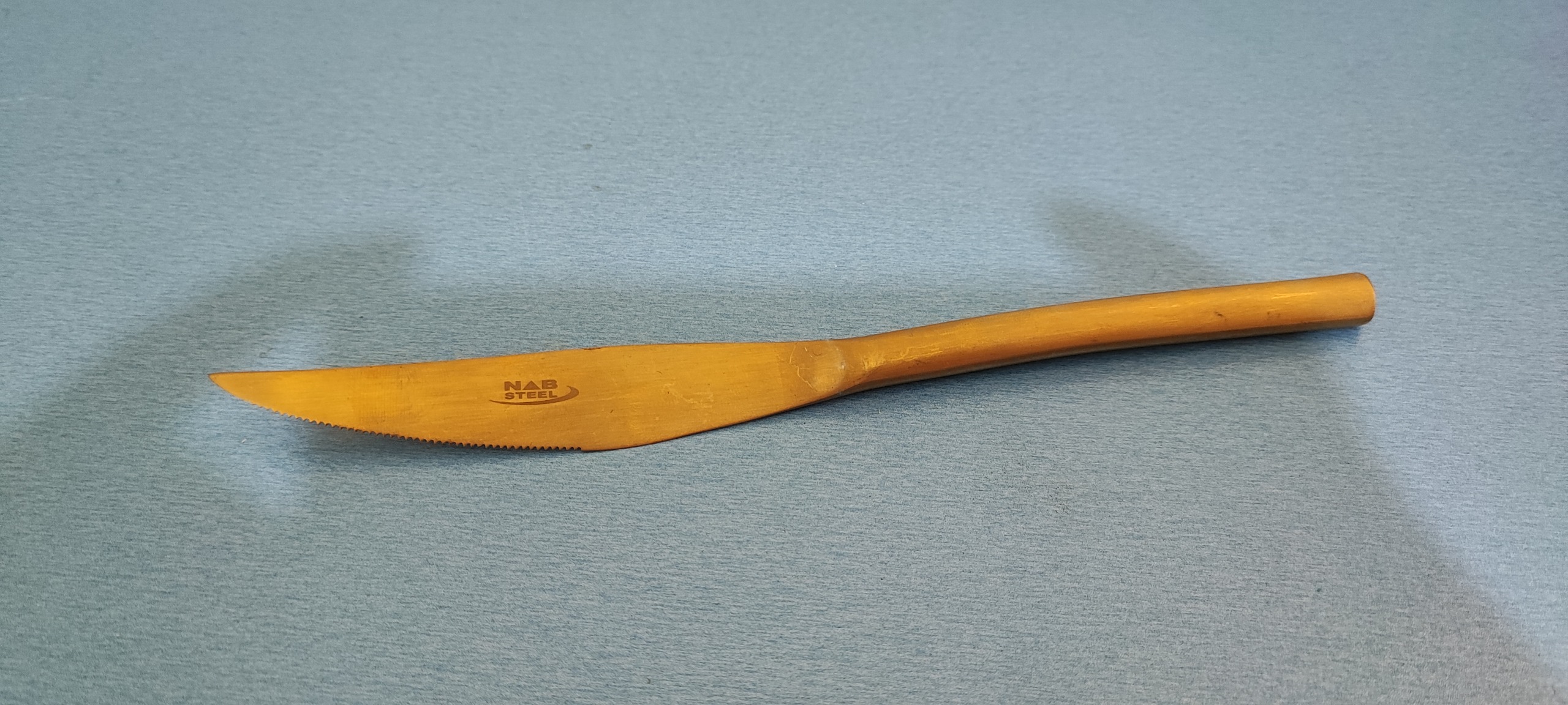 کارد استیل طلایی زیبا و قدیمی