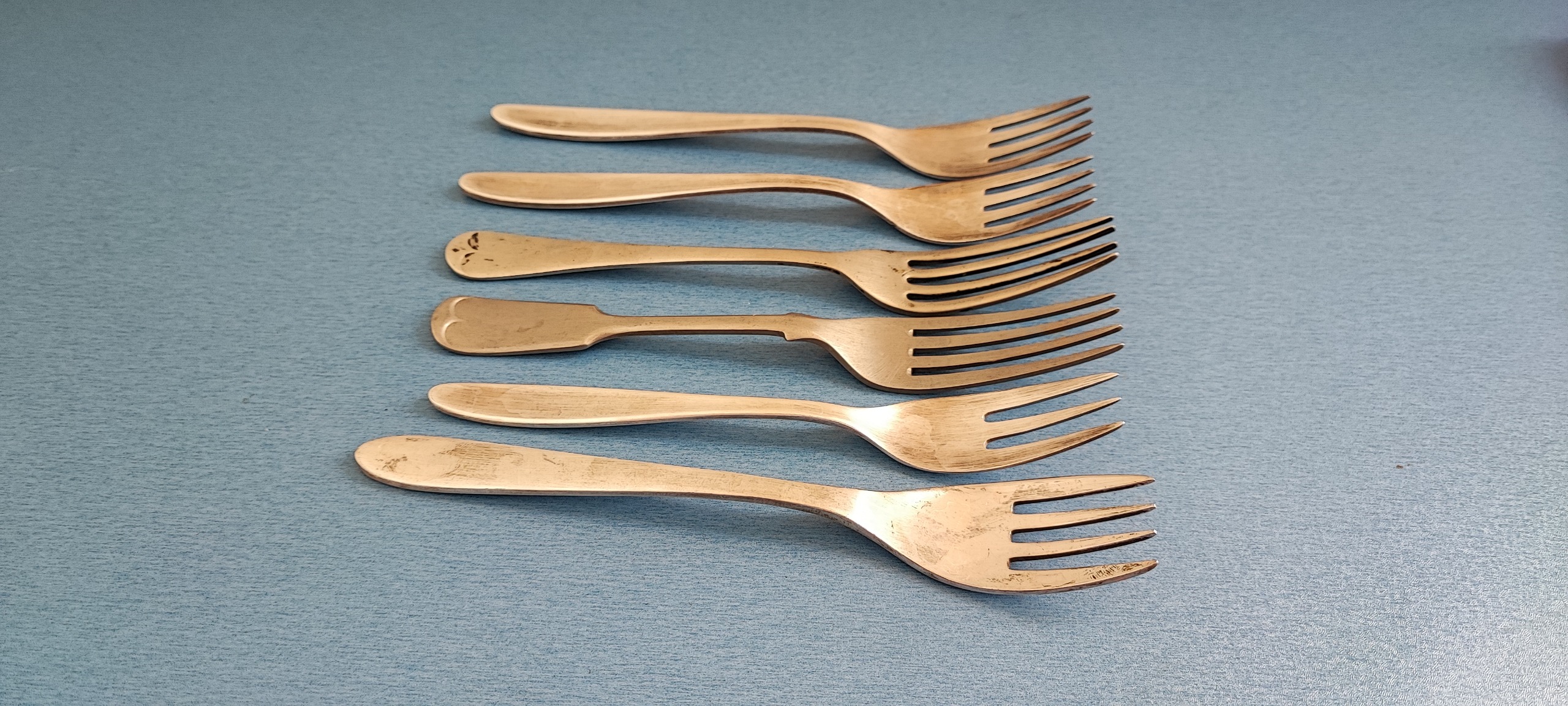 6 عدد چنگال نوربلین آنتیک اروپایی