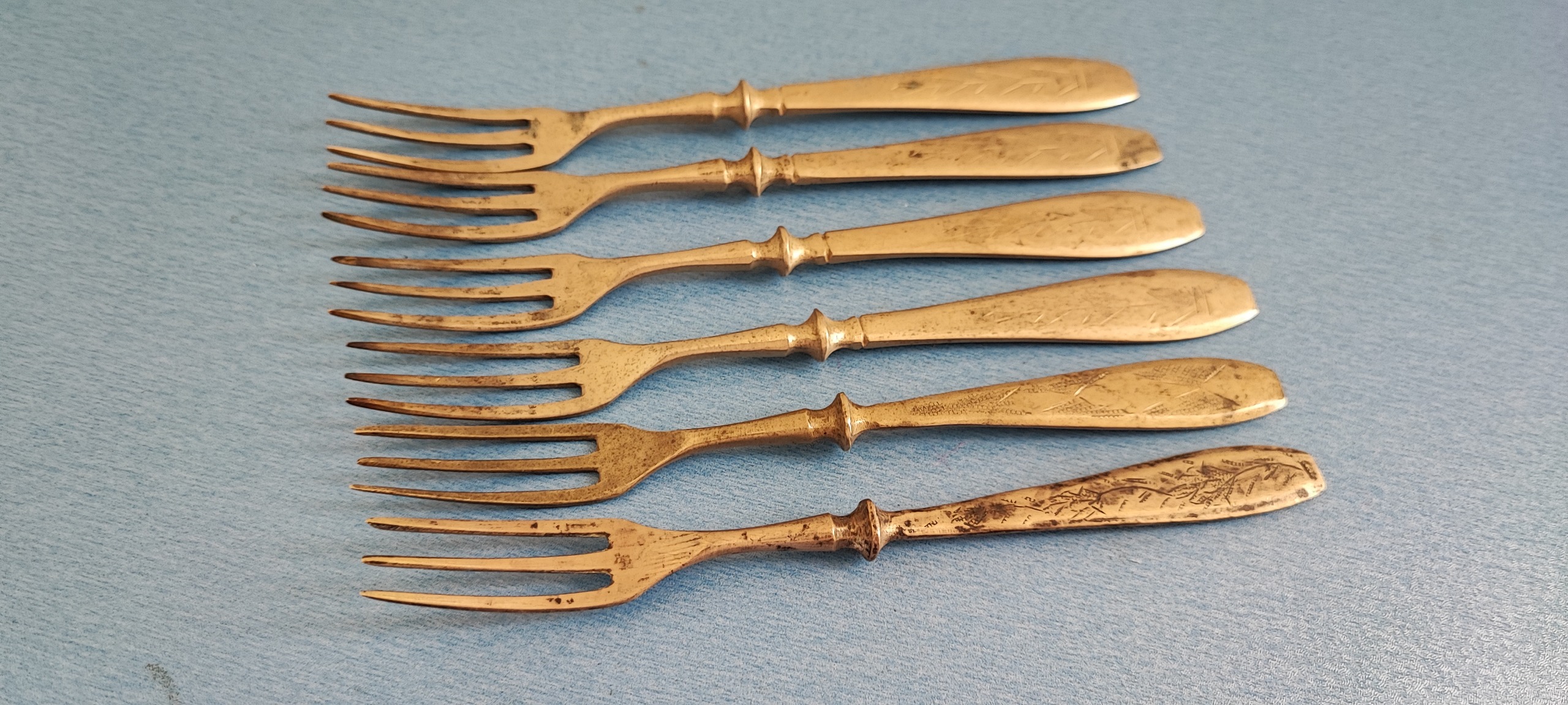 دست کامل چنگال ورشو دستساز قدیمی