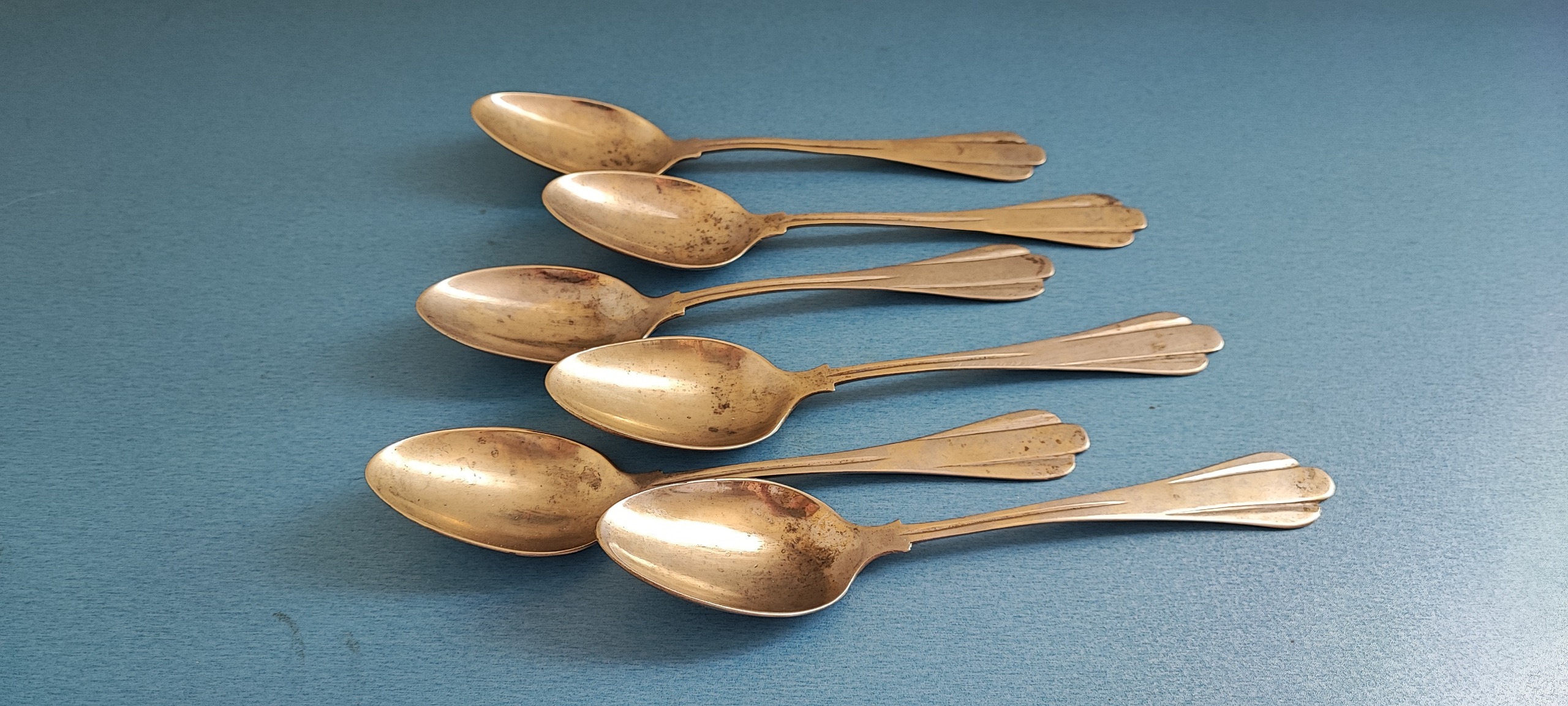 دست کامل قاشق ورشو دستساز قدیمی