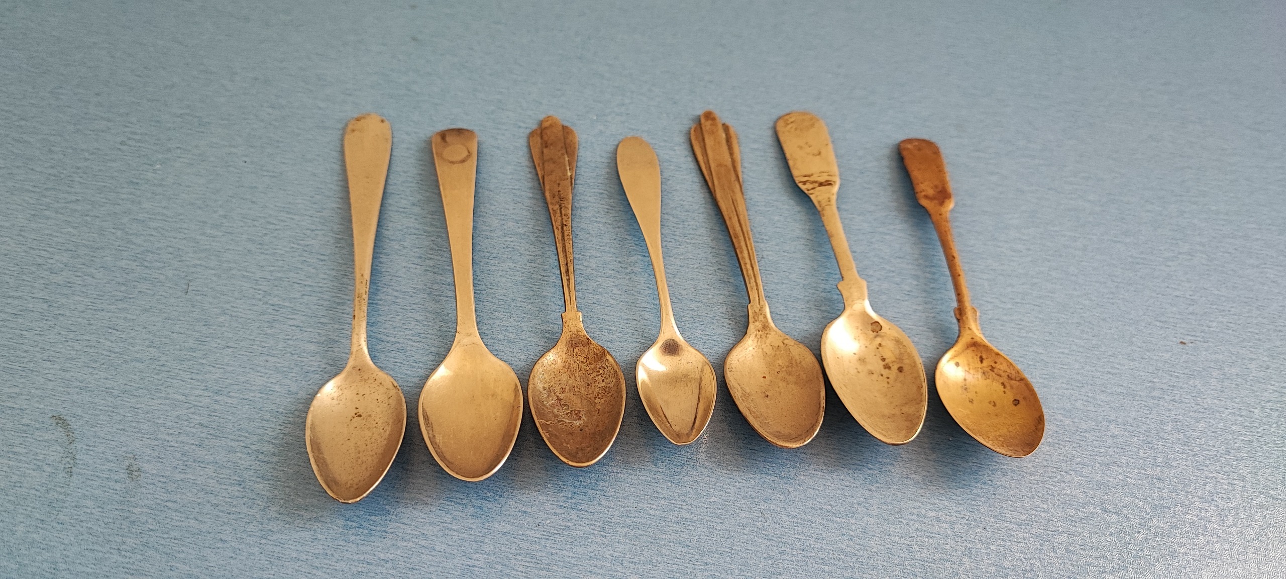 7 عدد قاشق چایخوری برنج و ورشو قدیمی