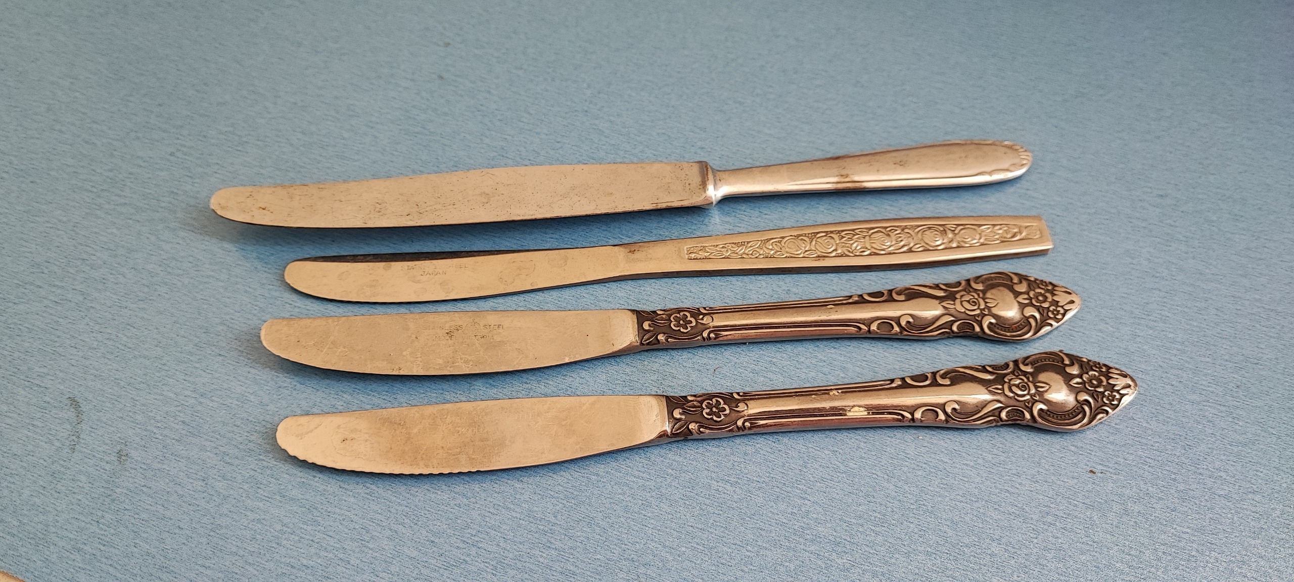 4 عدد کارد استیل قدیمی