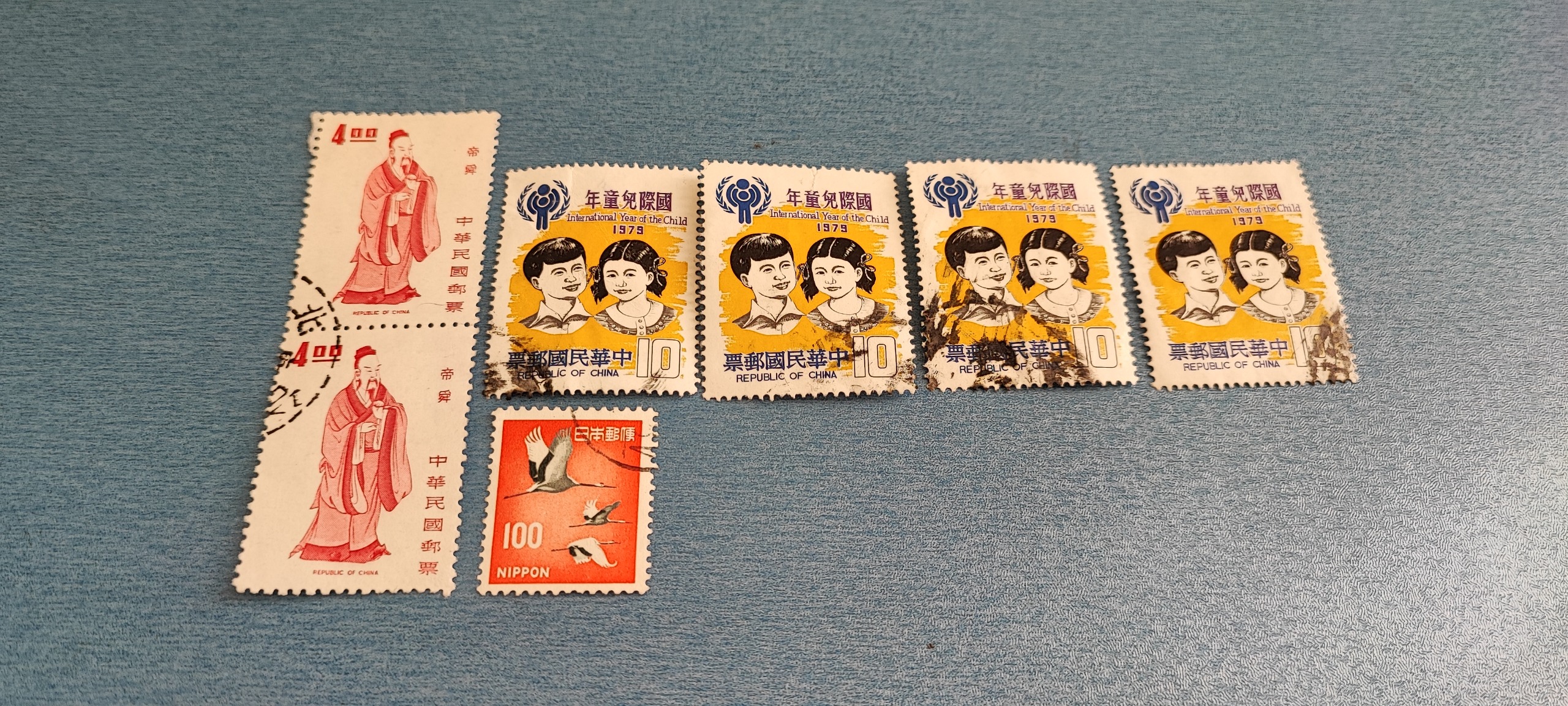 7 عدد تمبر قدیمی کشور چین