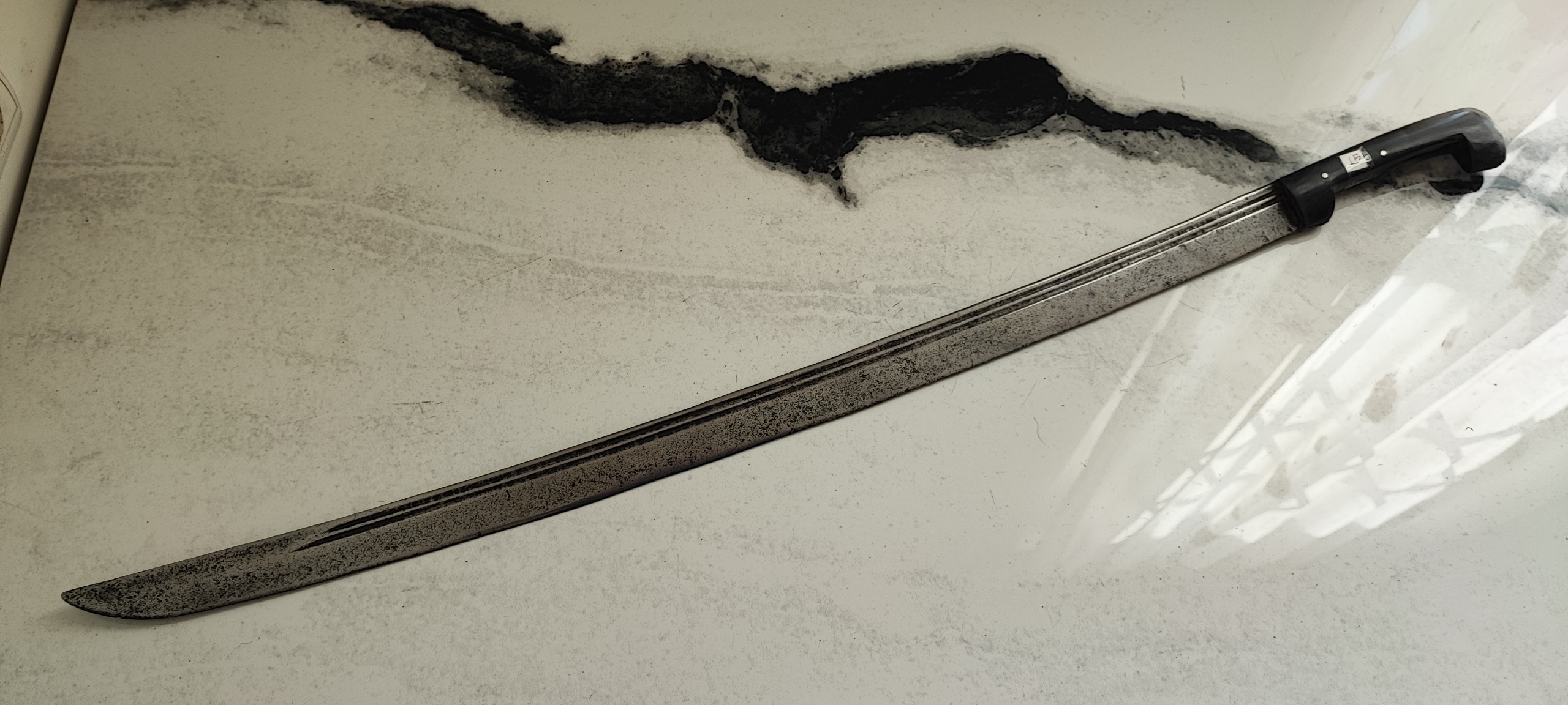 کارد دستساز فولادی بزرگ قاجاری (15)