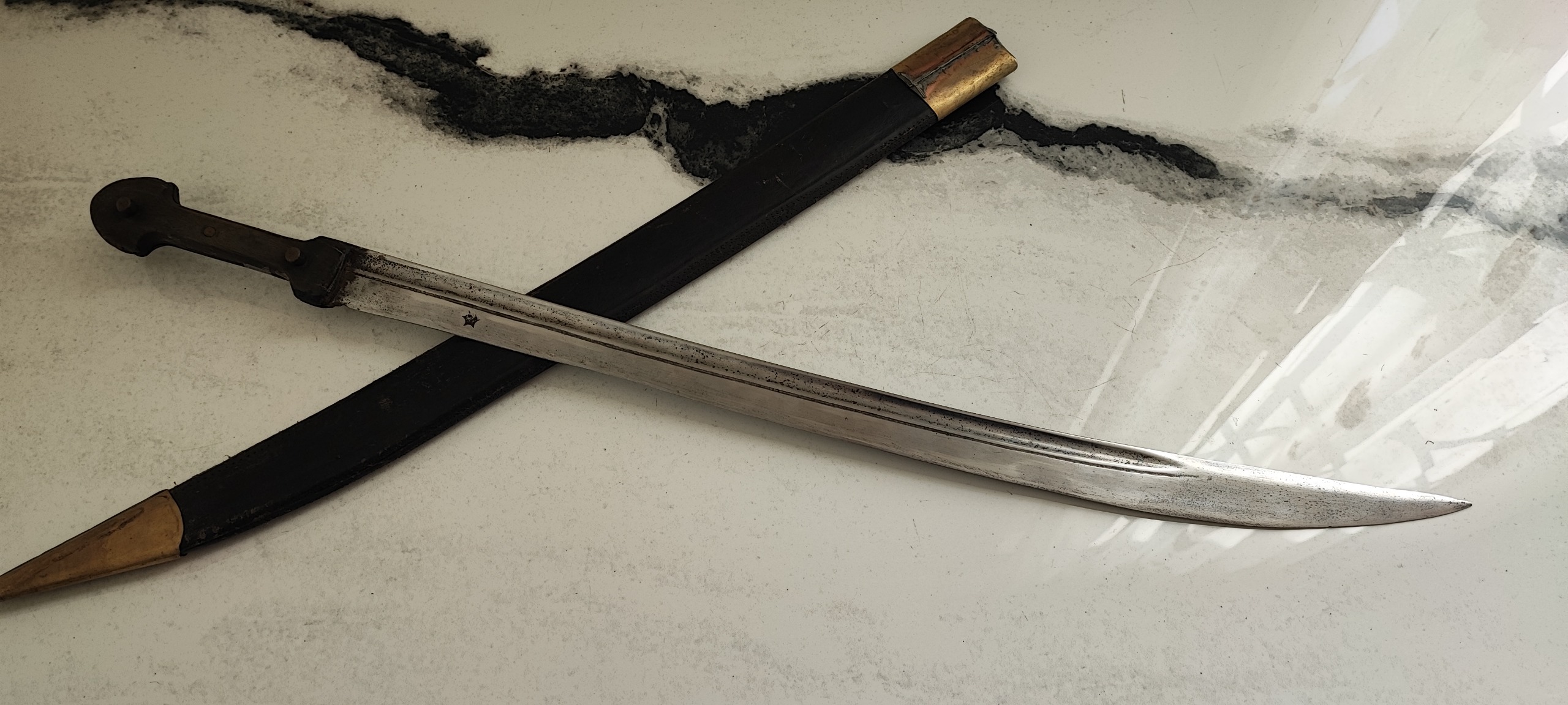 کارد فولادی تک لب قاجاری (16)