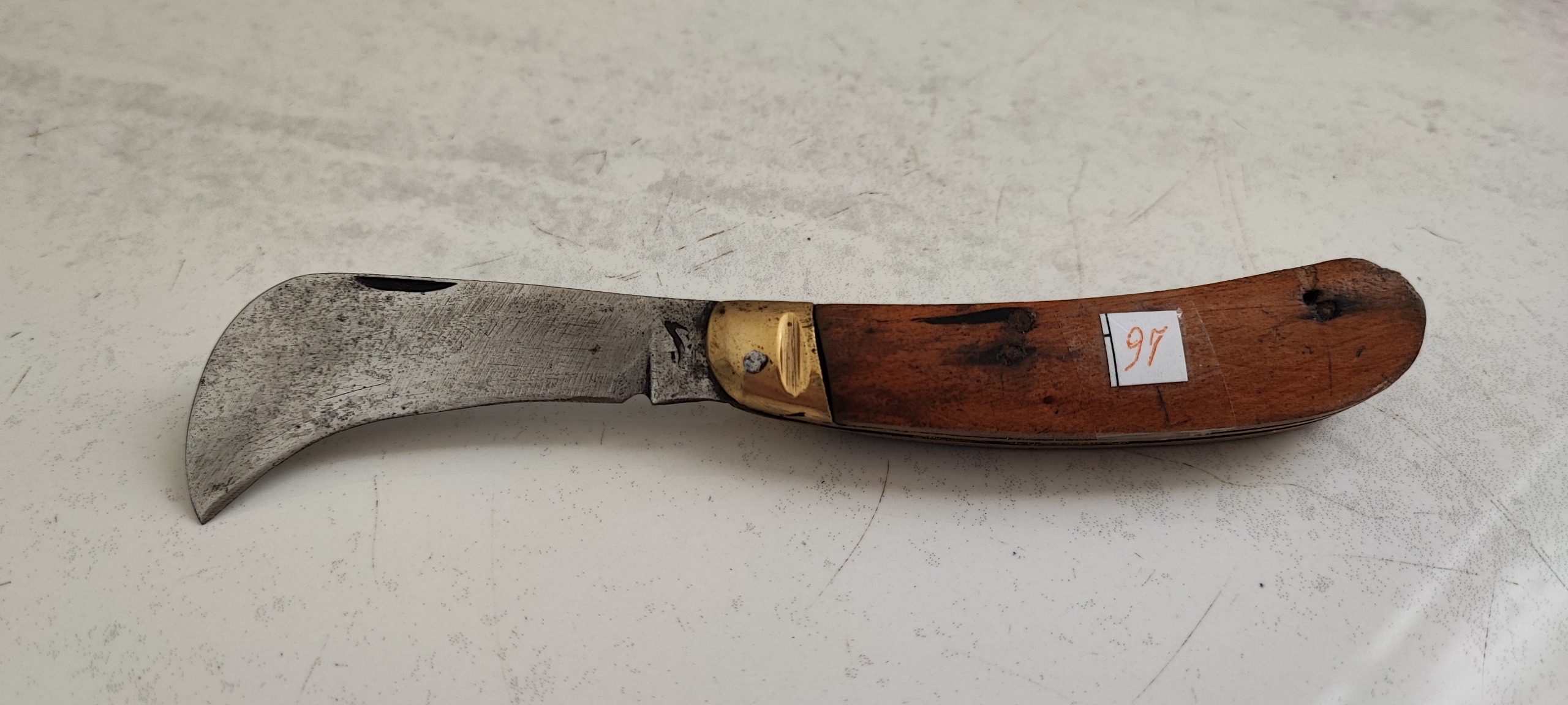 چاقوی پیوندزنی تیغ فولادی زنجان قدیمی (97)