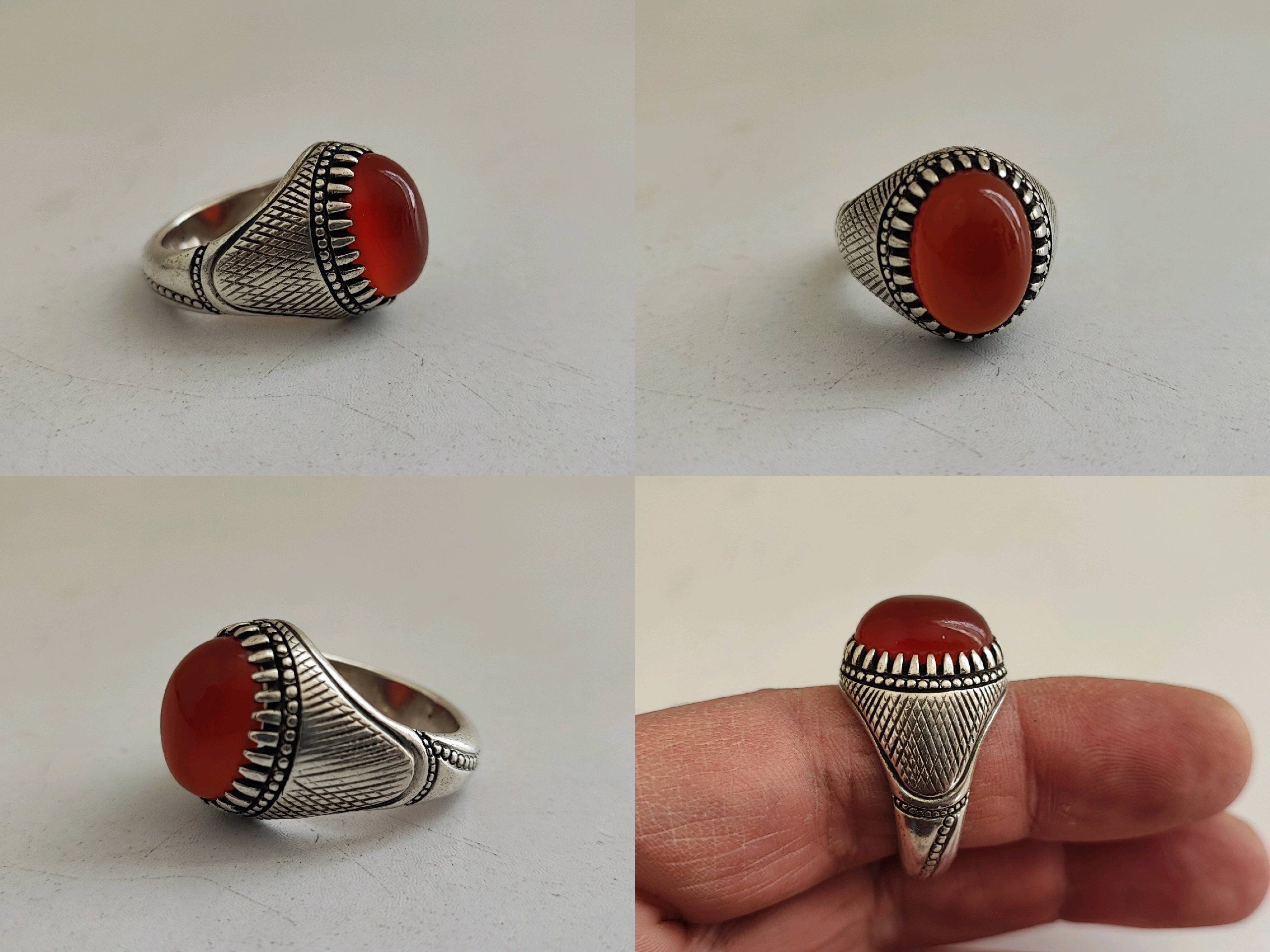 انگشتر عقیق قدیمی