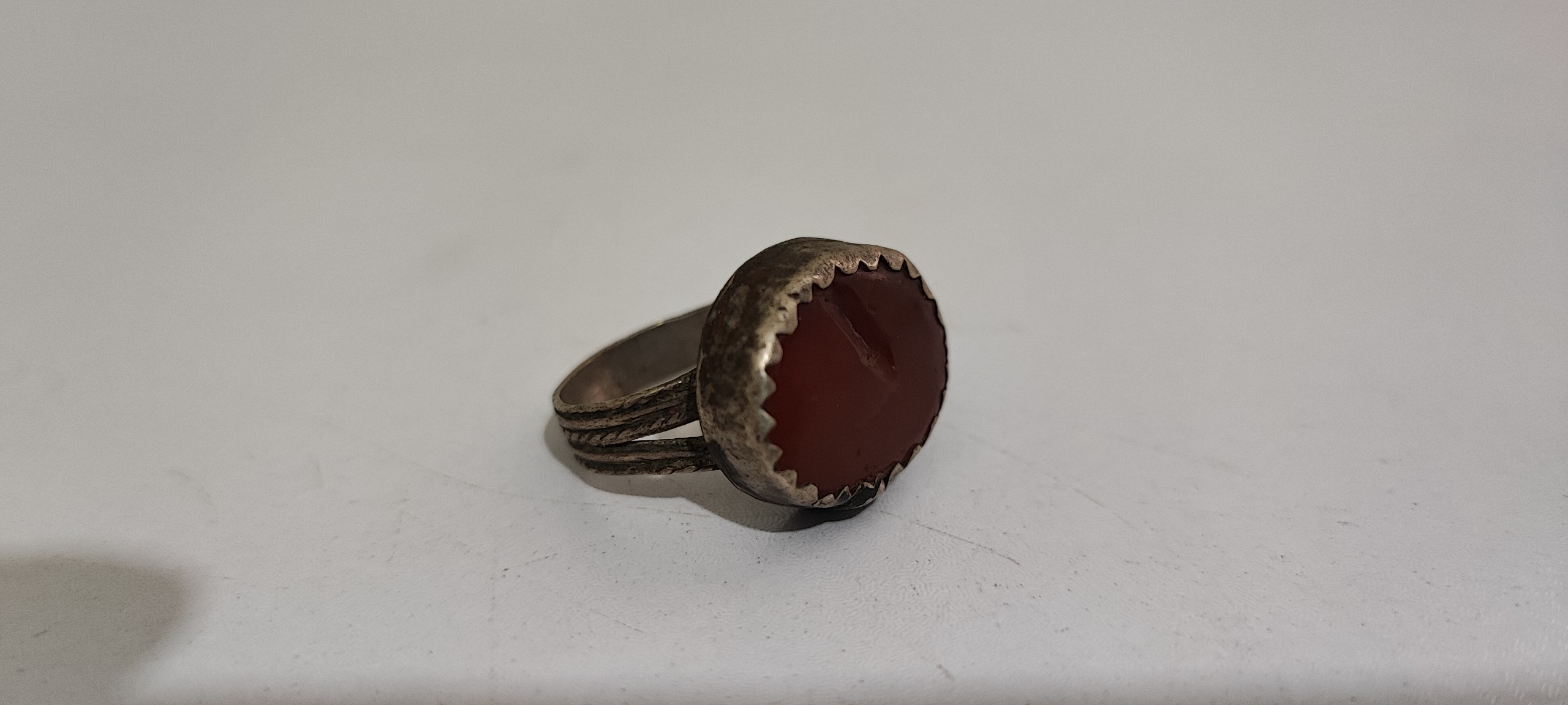 انگشتر عقیق یمنی کهنه قاجاری