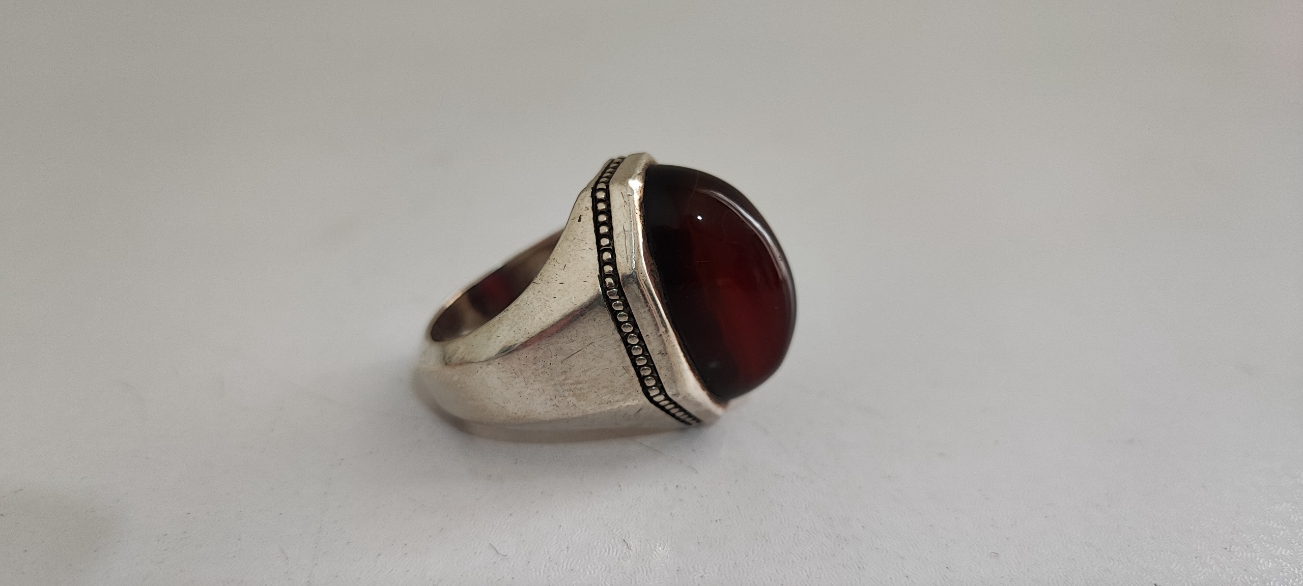 انگشتر عقیق فاخر استاد مقدمی تبریز