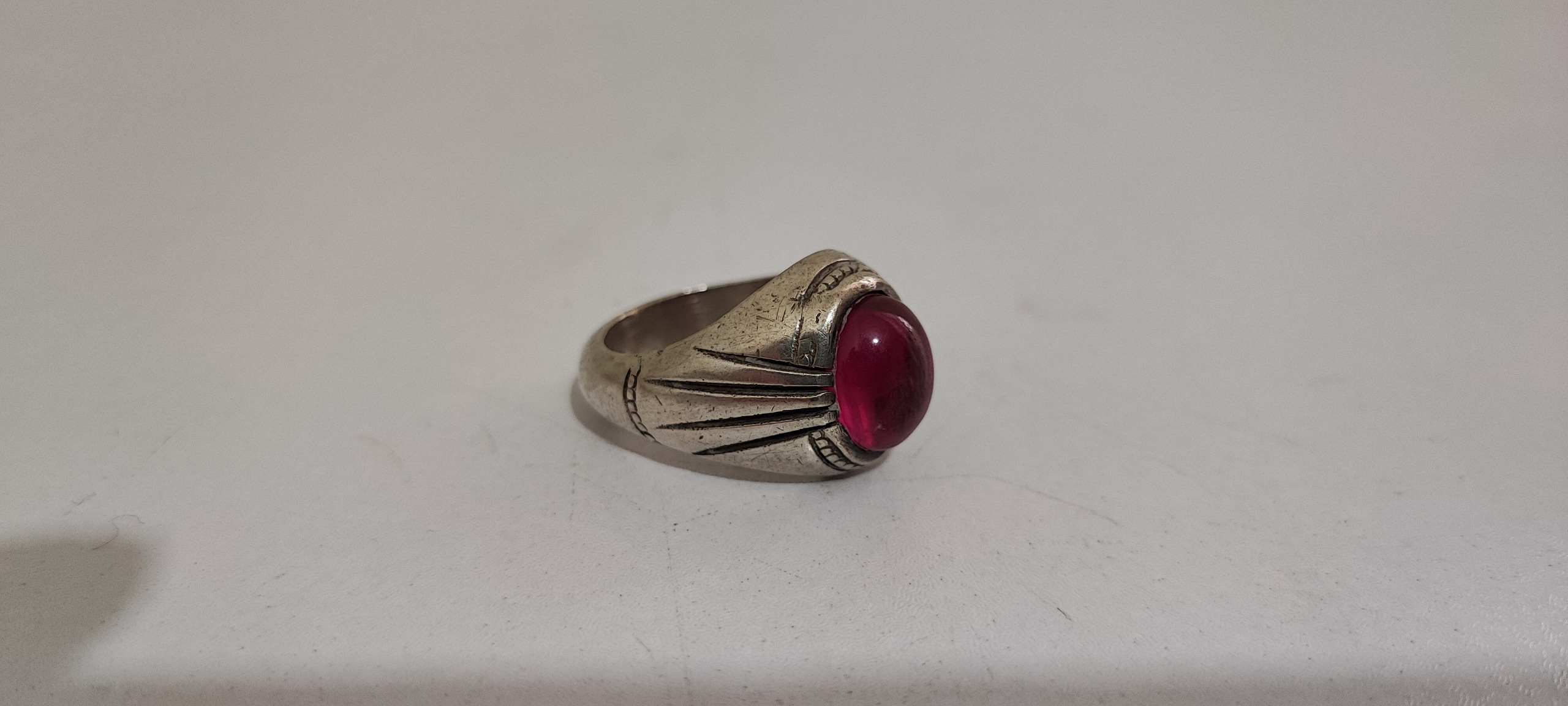 انگشتر یاقوت قرمز مردانه