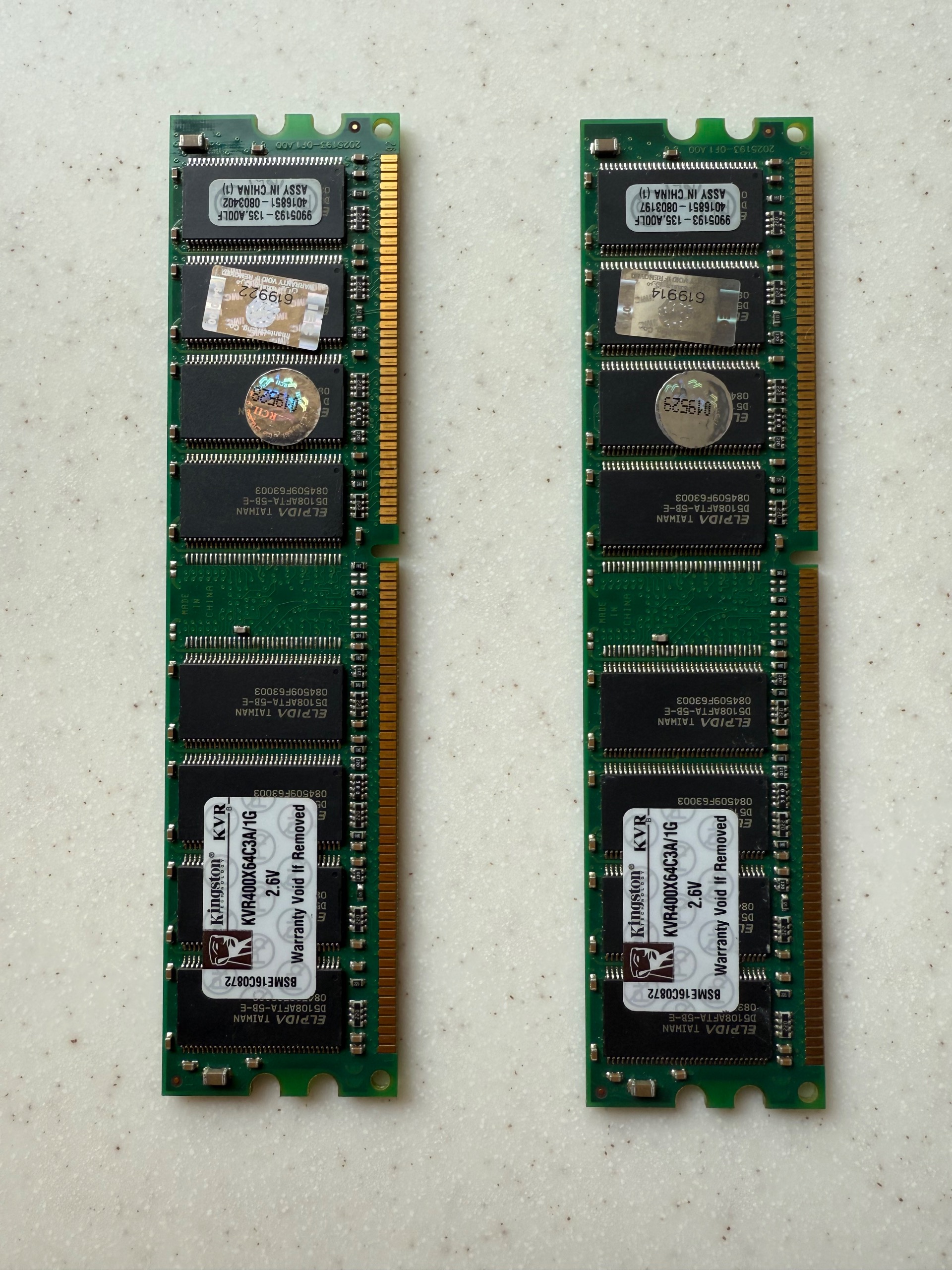 دو عدد رم کینگستون - DDR400