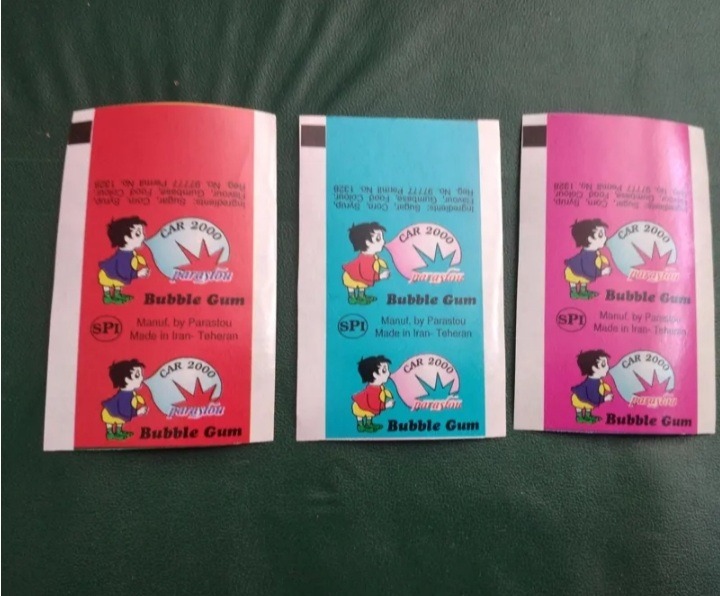 3 عدد پوسته آدامس ماشین