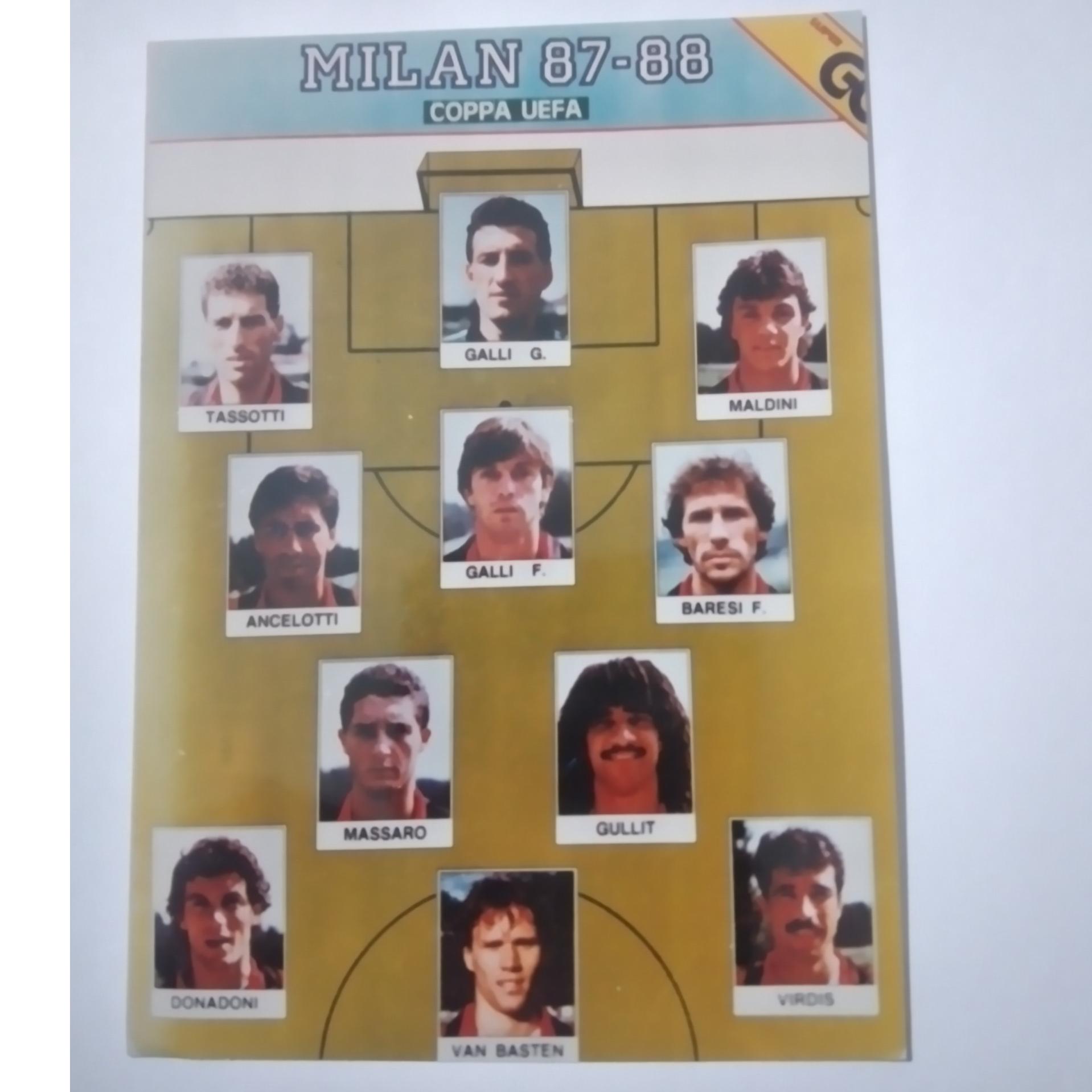 عکس تیم میلان 1988 بی نظیر اصل دهه 60