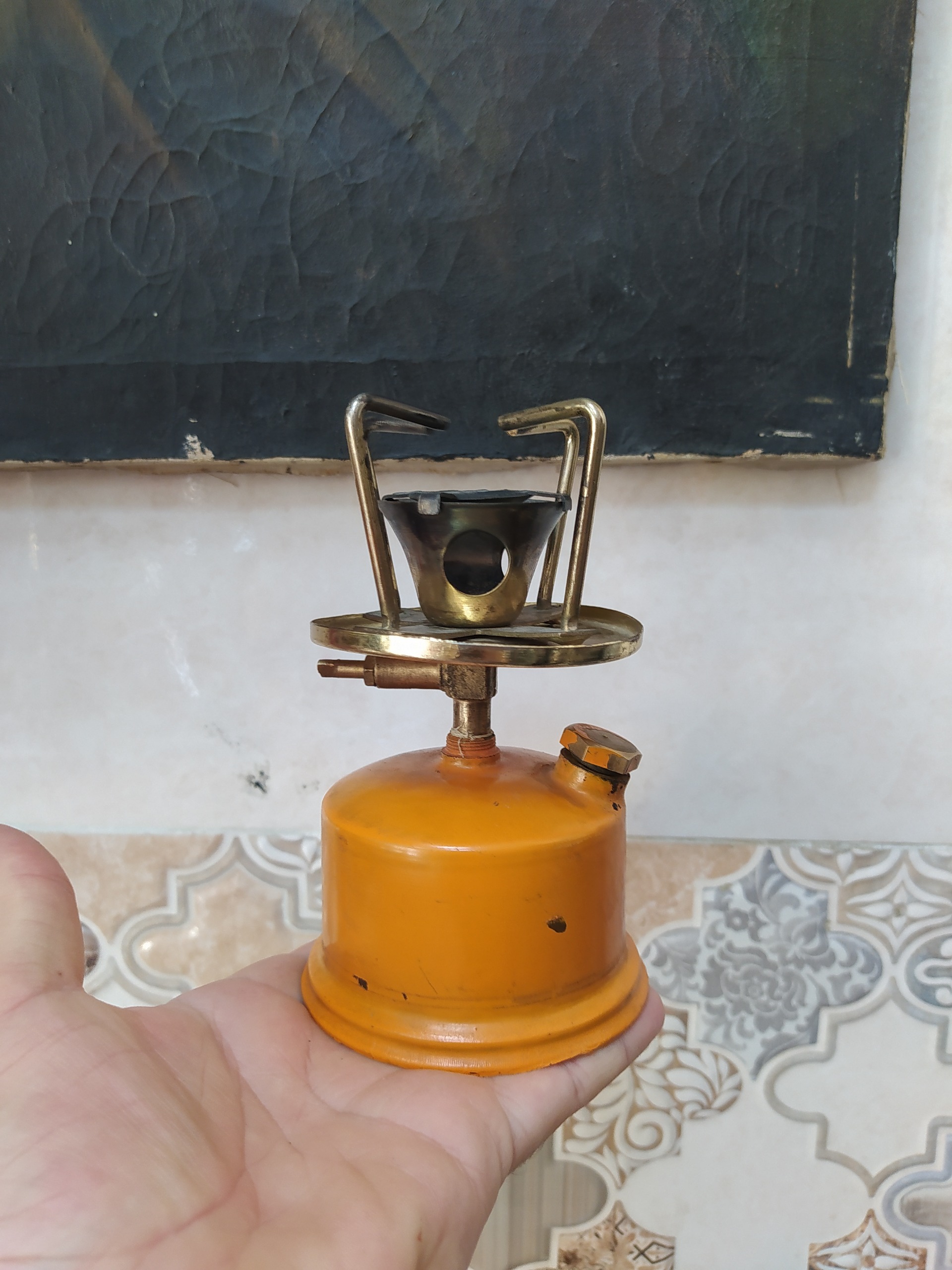 چراغ الکلی یا بنزینی قدیمی کوهنوردی آنتیک