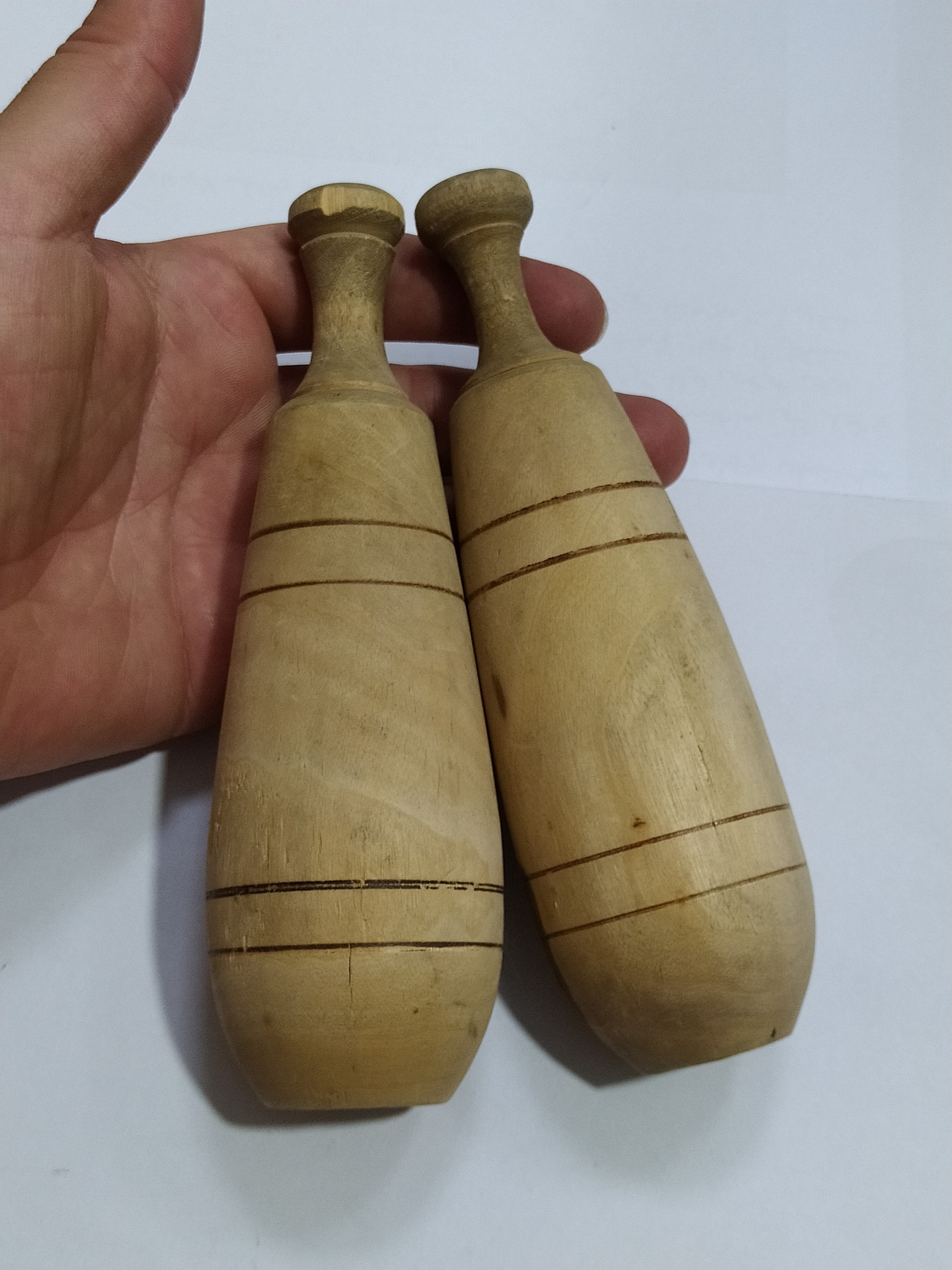 جفت میل باستانی چوبی کوچک دکوری