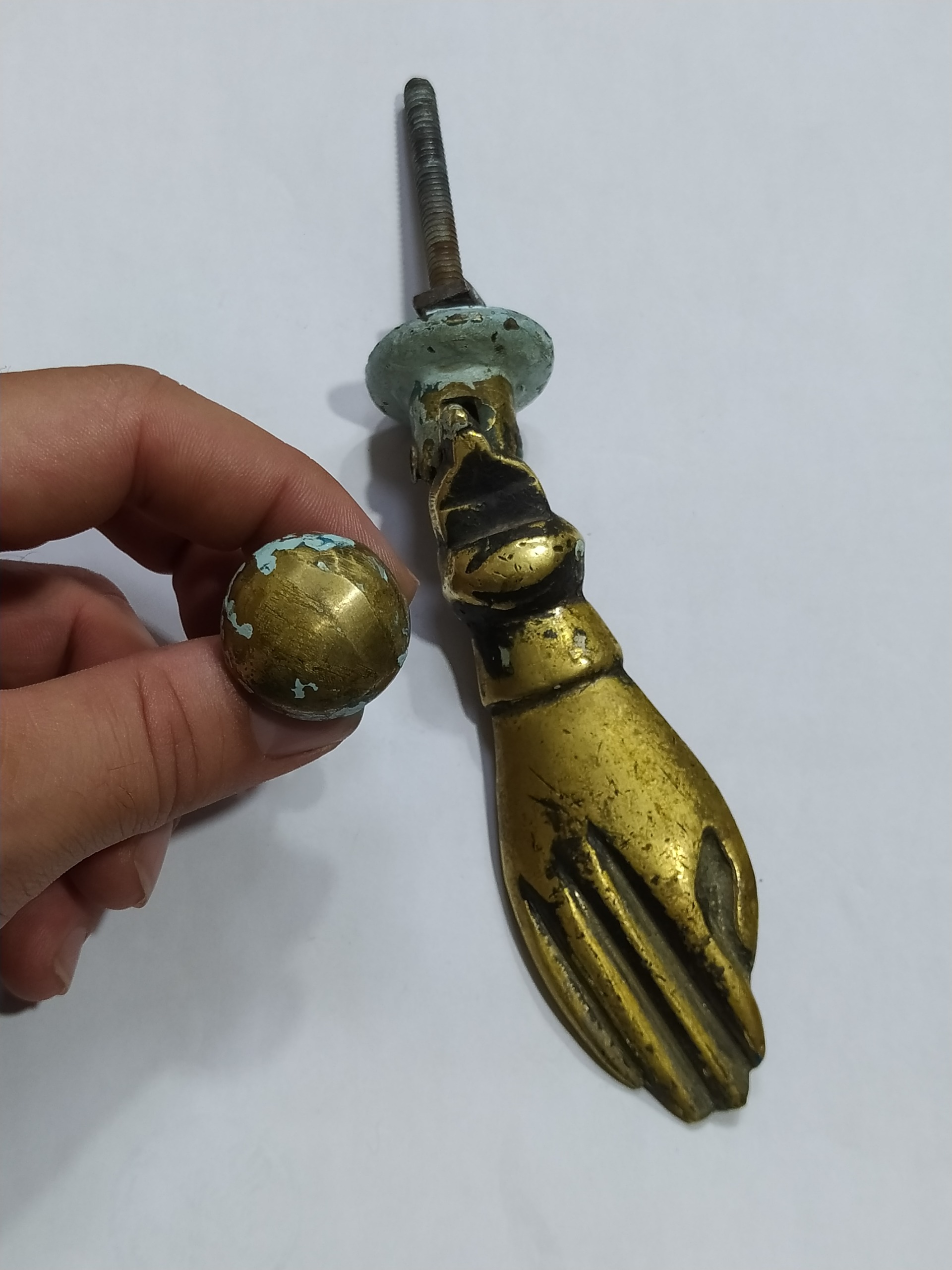 درکوب قدیمی قاجاری مدل دست (زنانه کوب) آنتیک