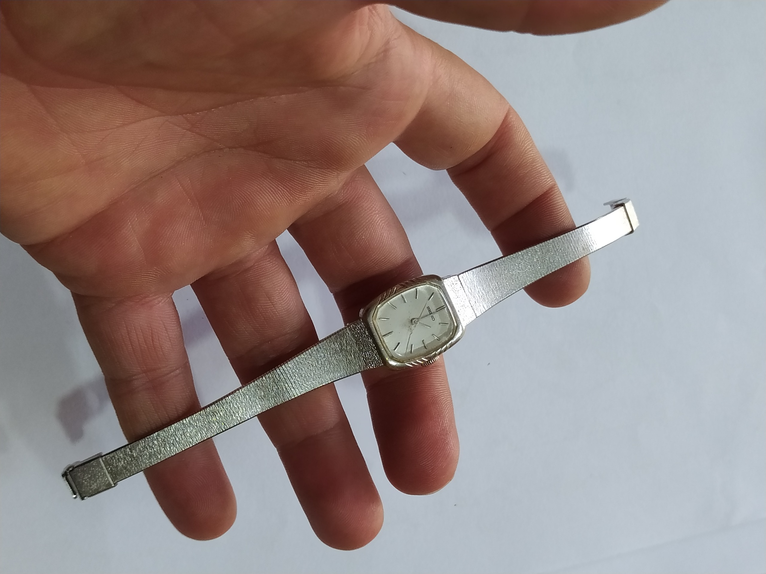 ساعت مچی قدیمی زنانه اصل سیکو SEIKO PDP آب نقره